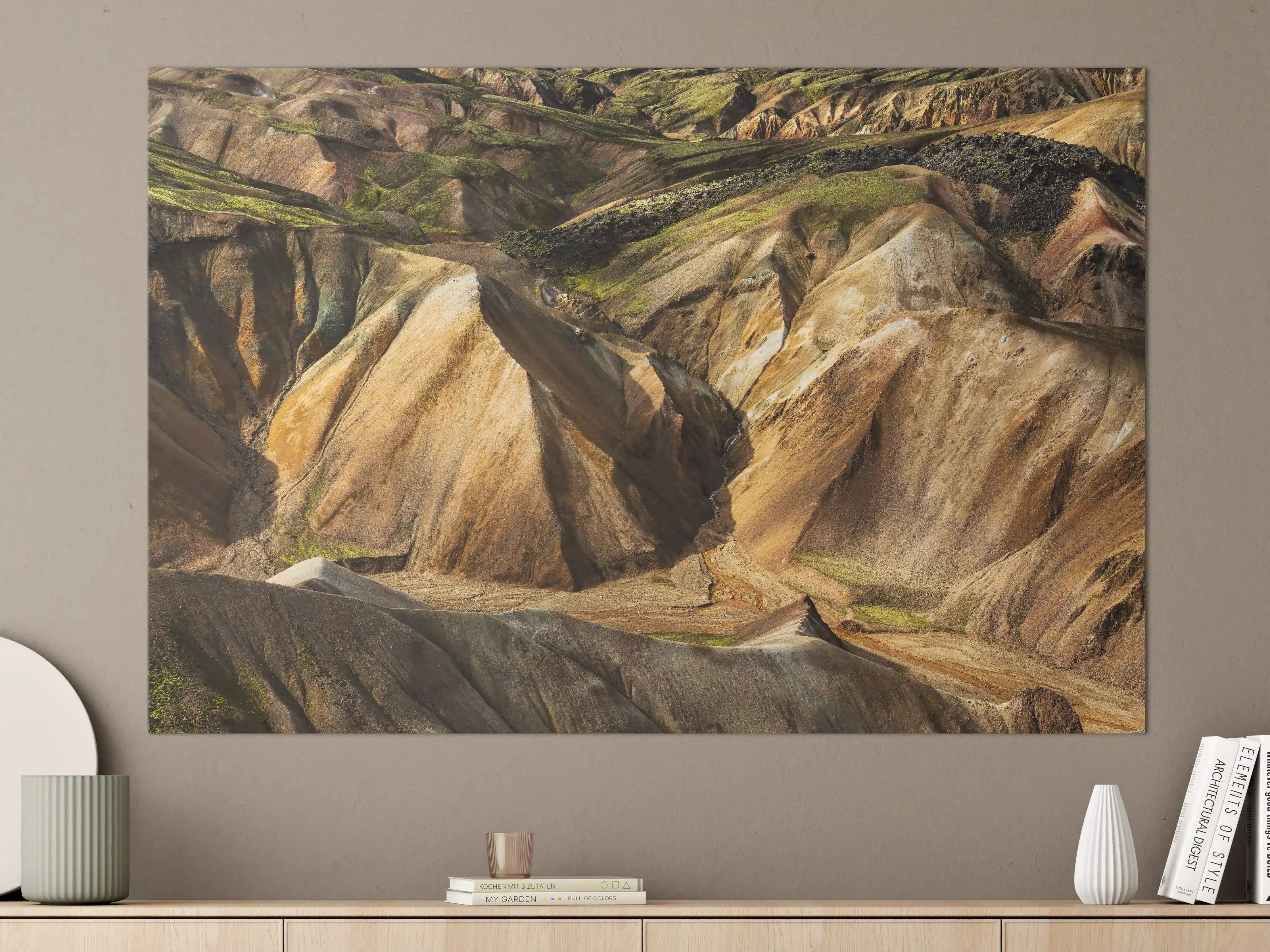 Große Wandbilder - Farbenpracht Landmannalaugar