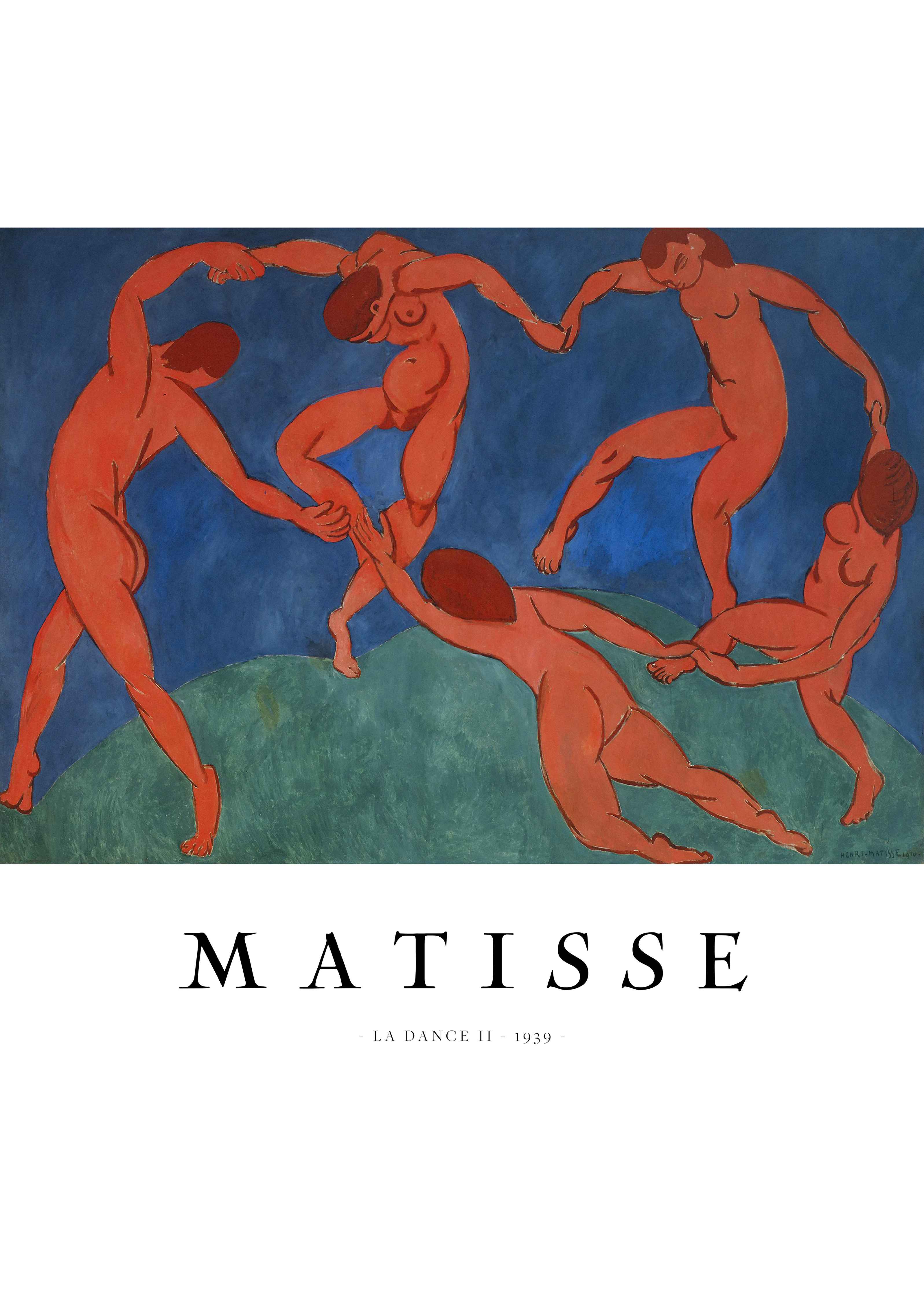 Große Wandbilder-Farbige Tanzszene im Matisse-Stil