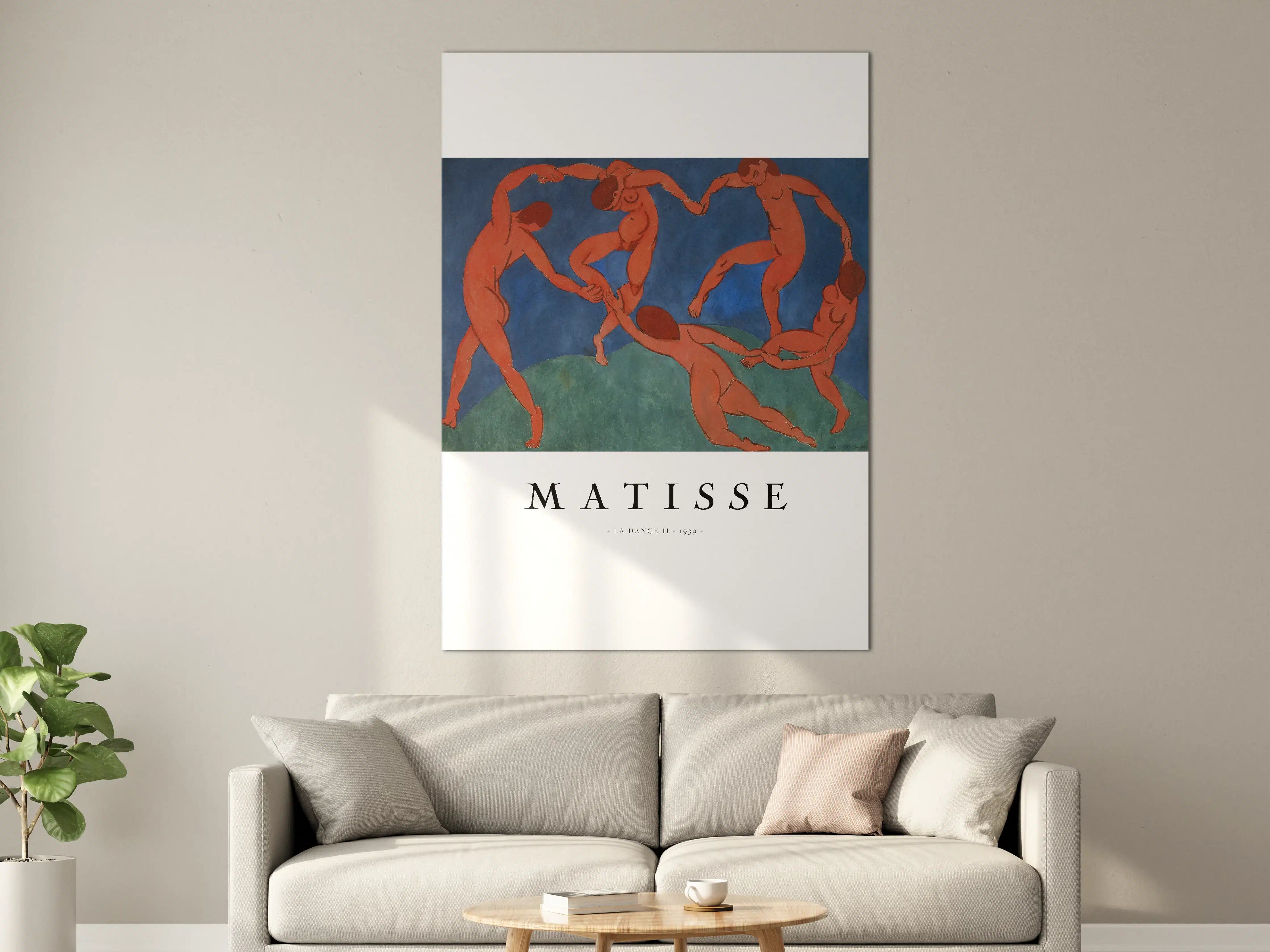 Große Wandbilder - Farbige Tanzszene im Matisse-Stil