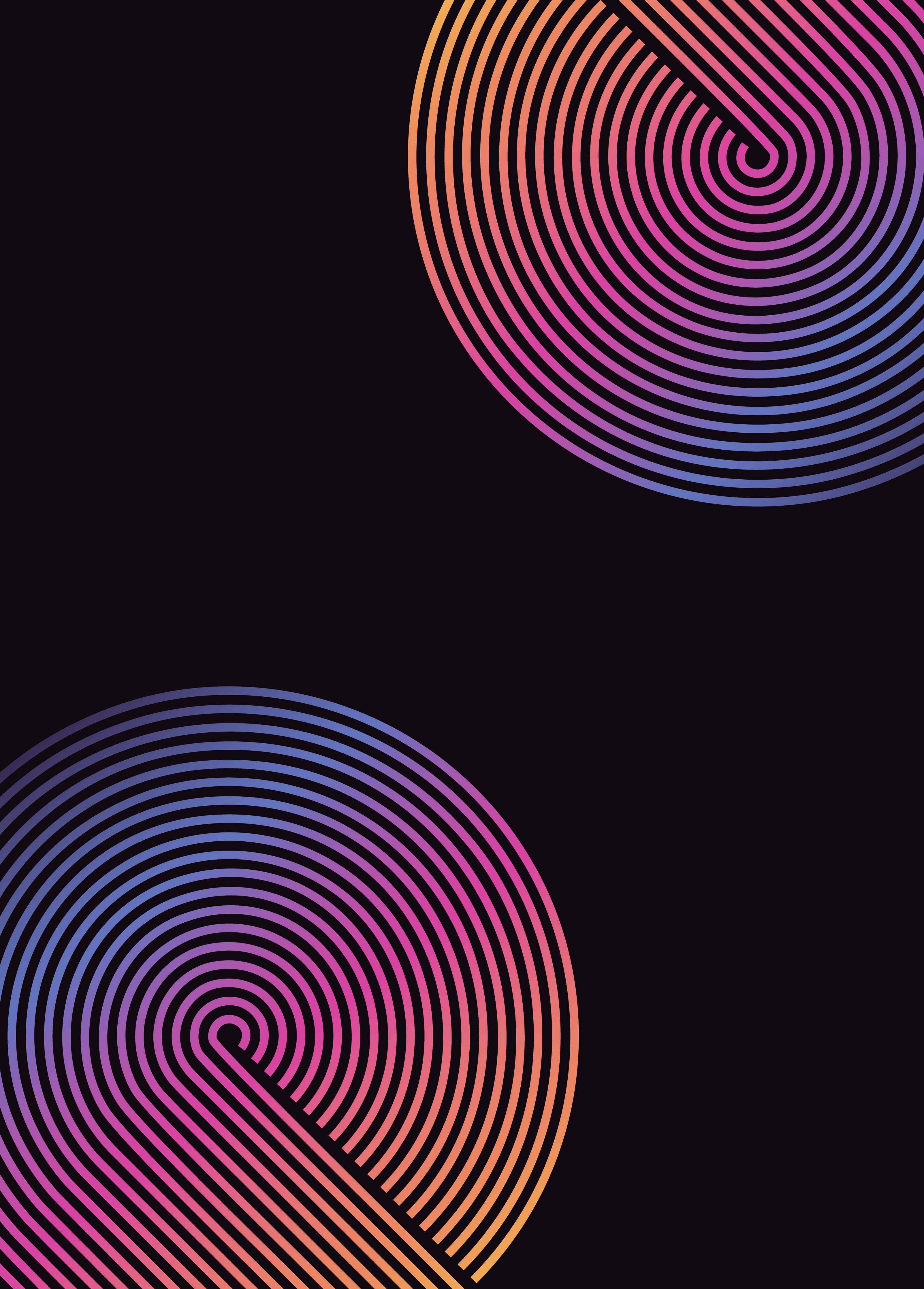 Große Wandbilder-Faszinierende Spiral-Illusion in Neonfarben