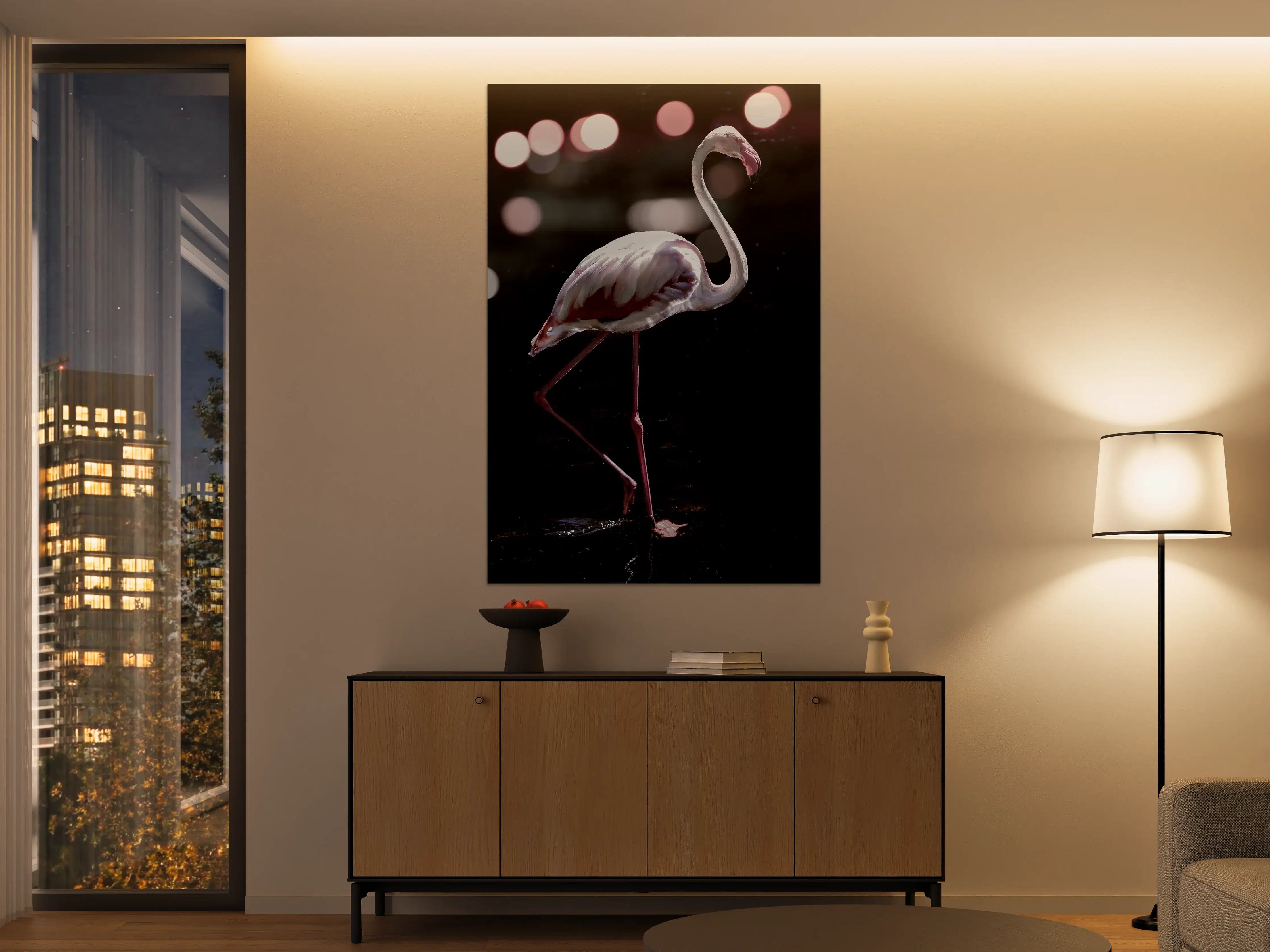 Große Wandbilder - Flamingo 