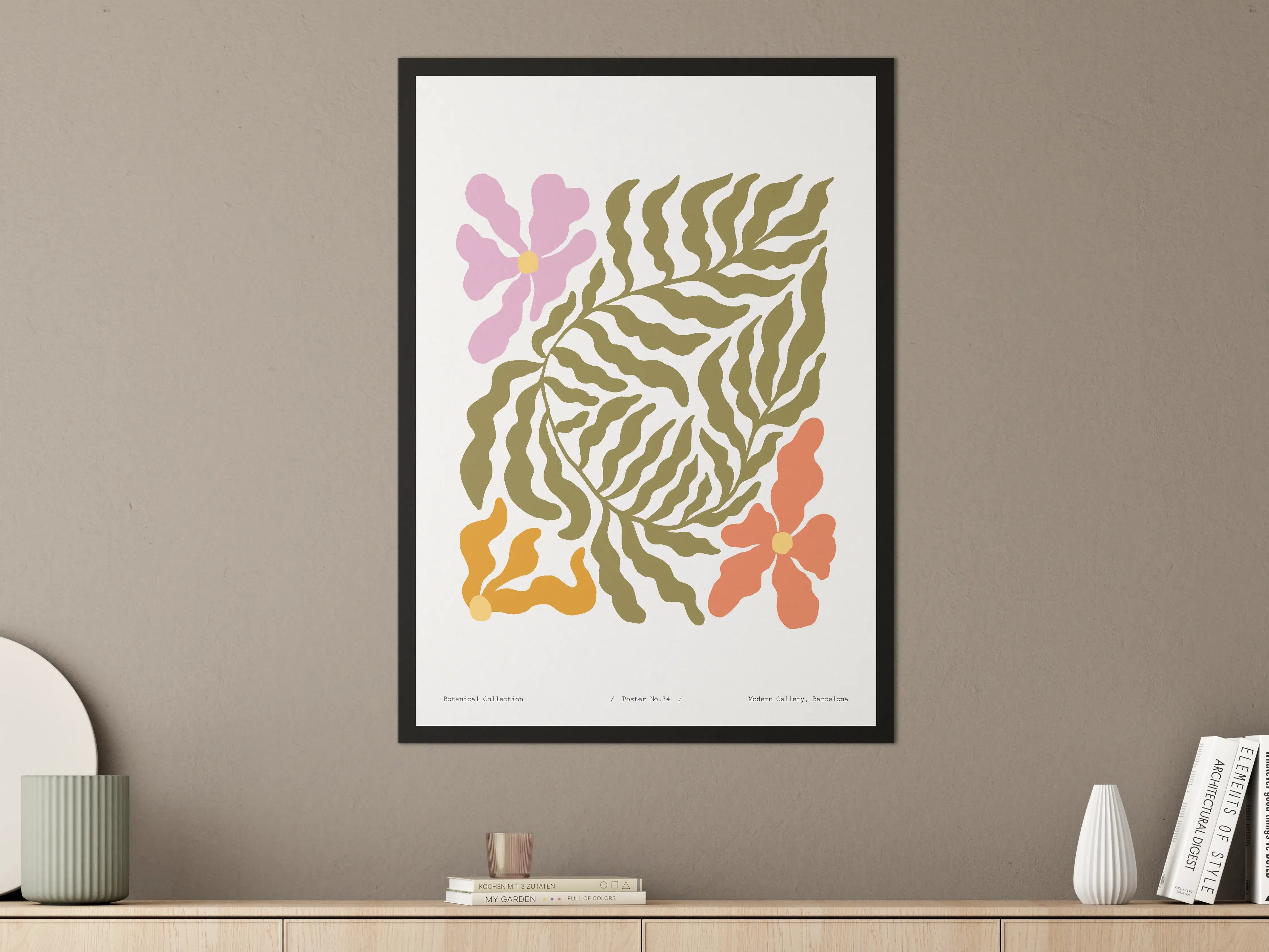 Große Wandbilder - Florale Botanical Wanddekoration