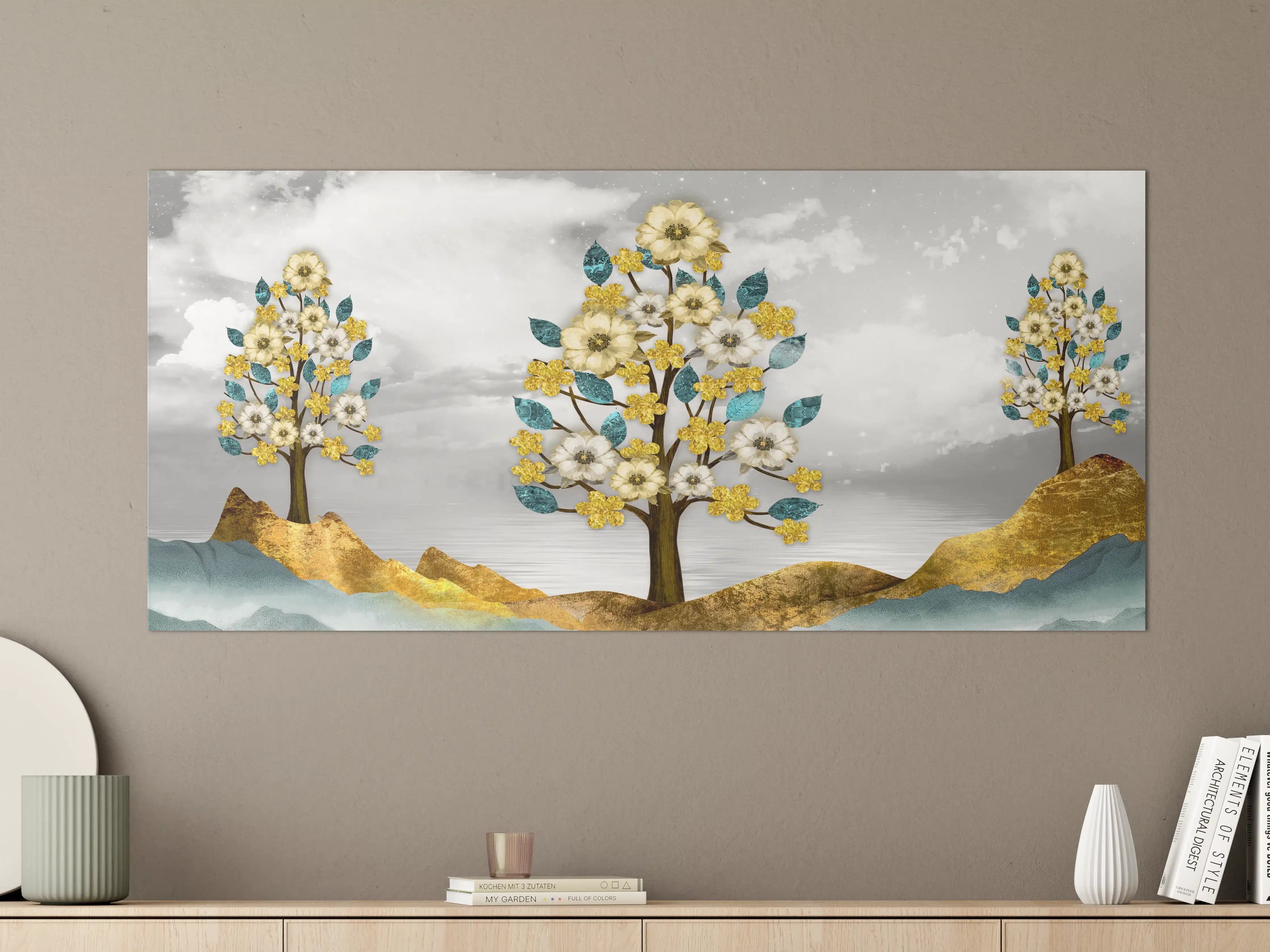 Große Wandbilder - Florale Kunstmalerei - Natur