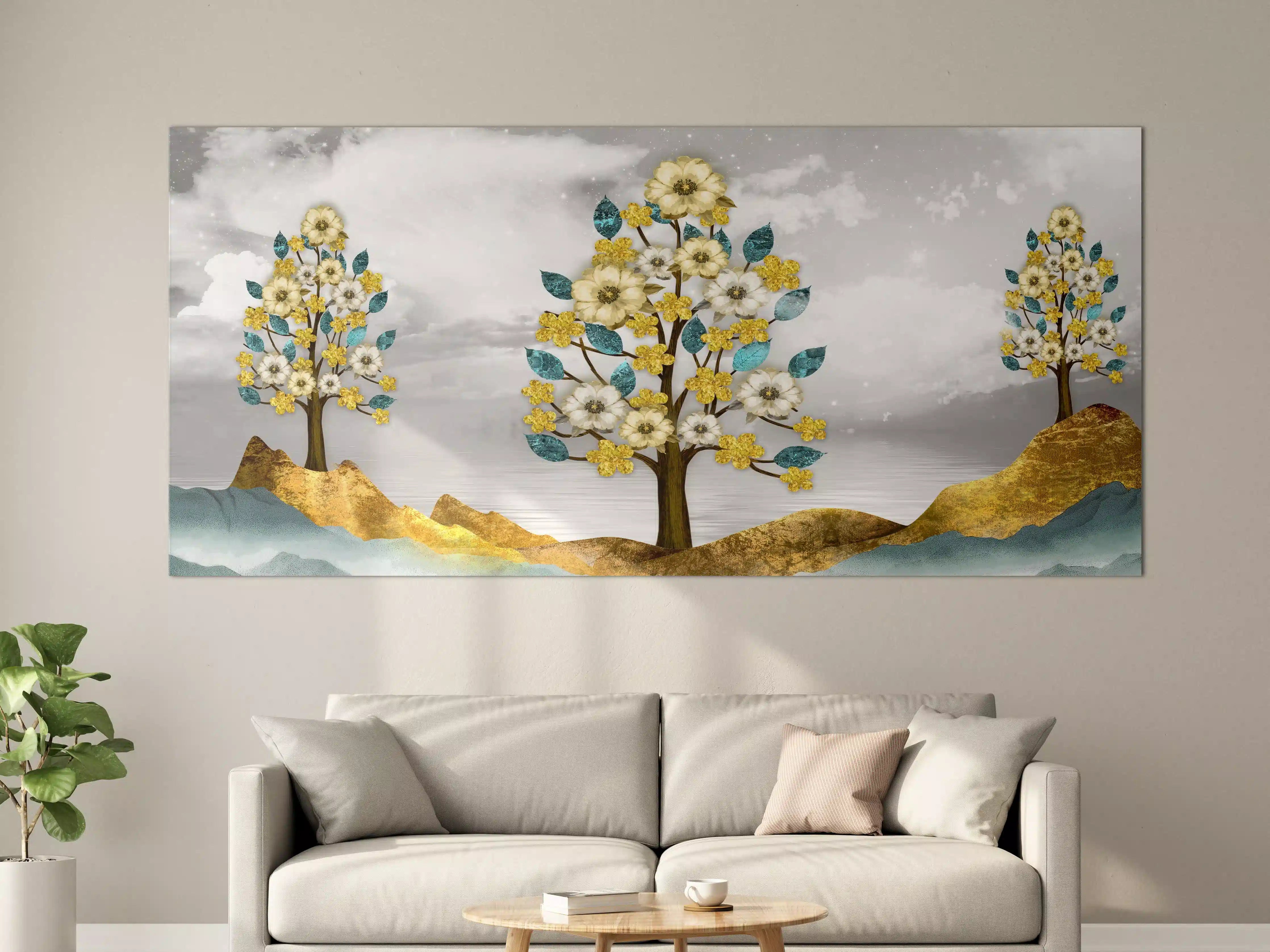 Große Wandbilder - Florale Kunstmalerei - Natur