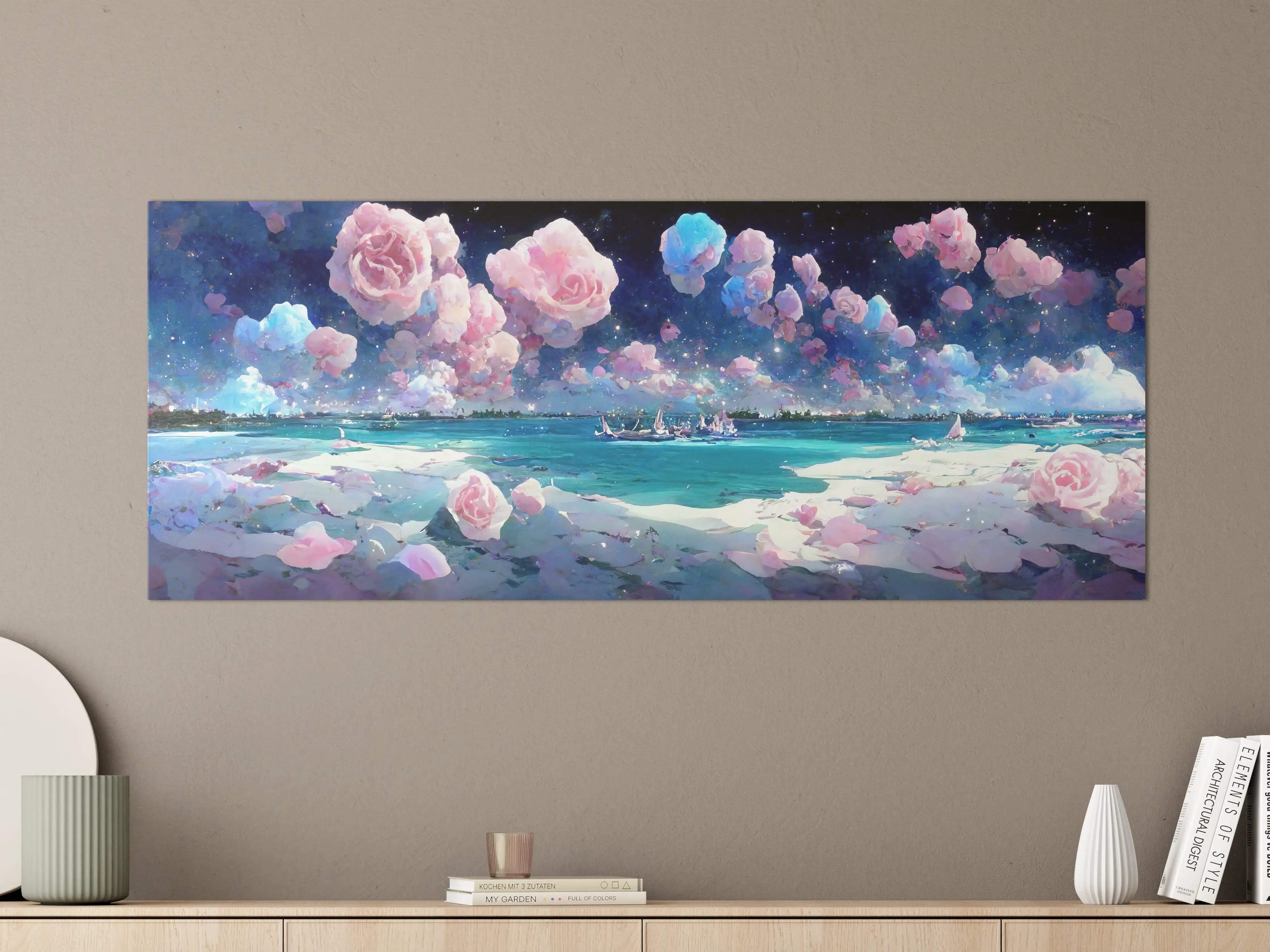Große Wandbilder - Florale Traumwelt - Ozean