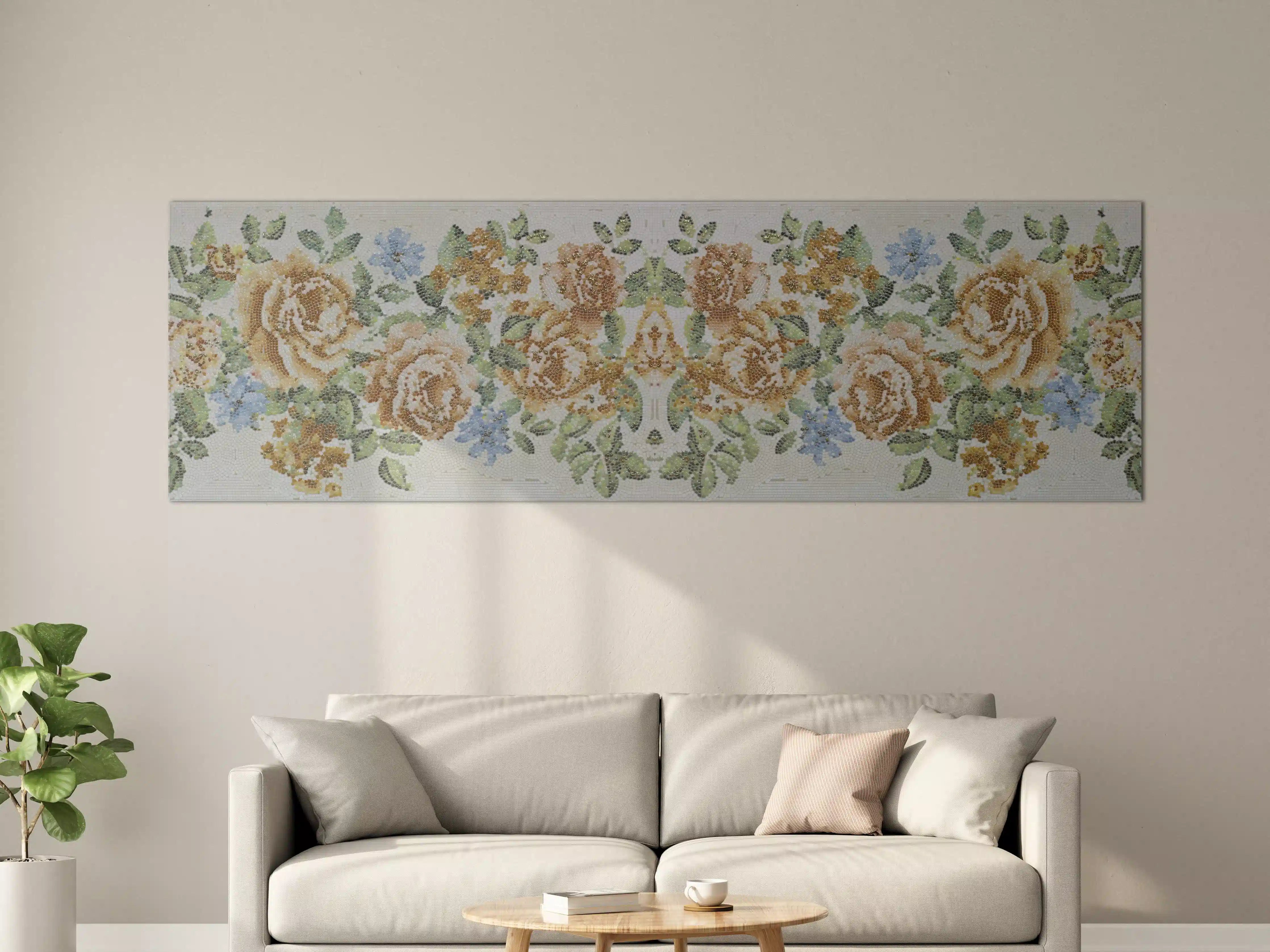 Große Wandbilder - Florales Muster Design Textur