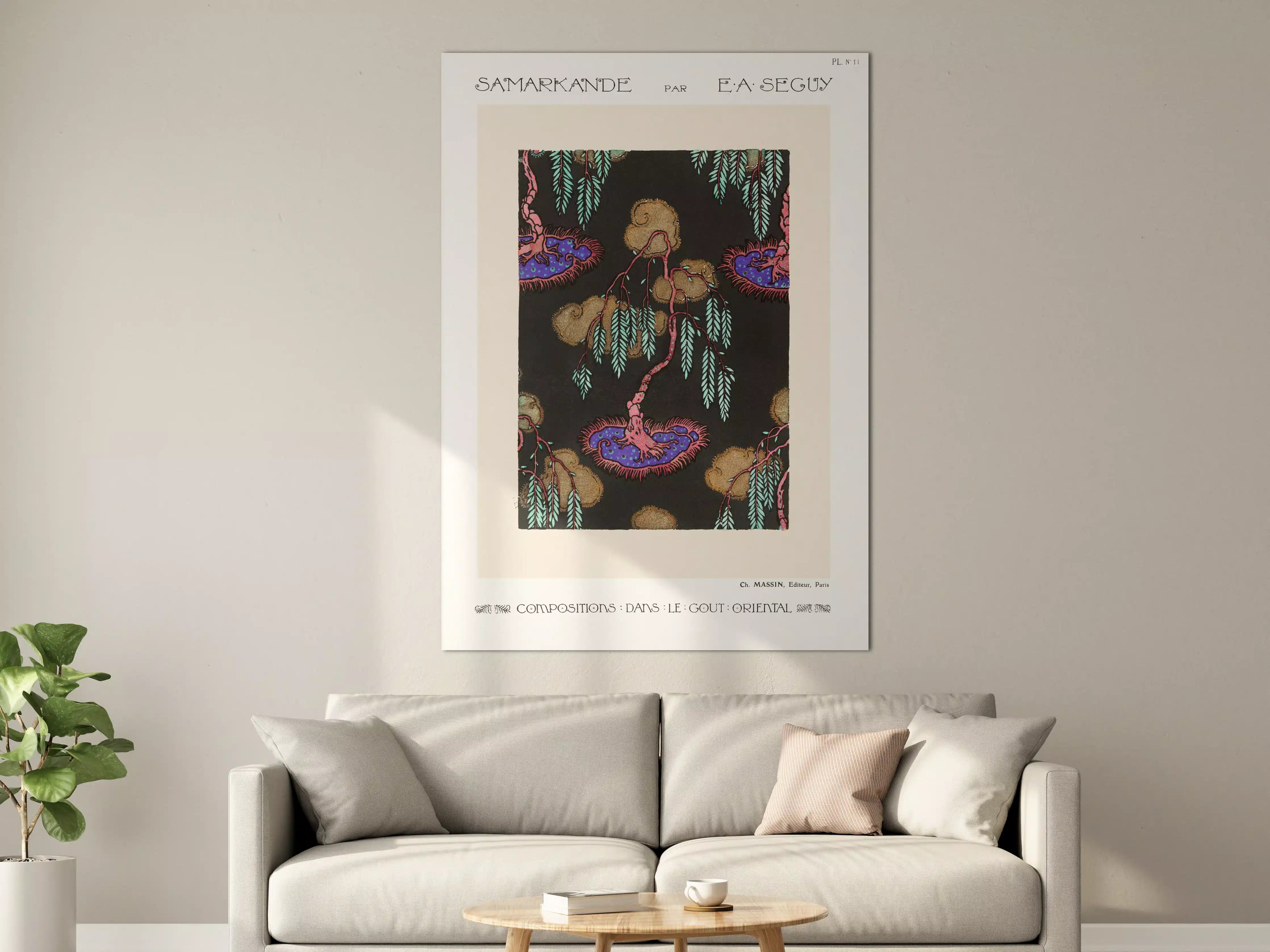 Große Wandbilder - Florales Vintage-Kunstposter