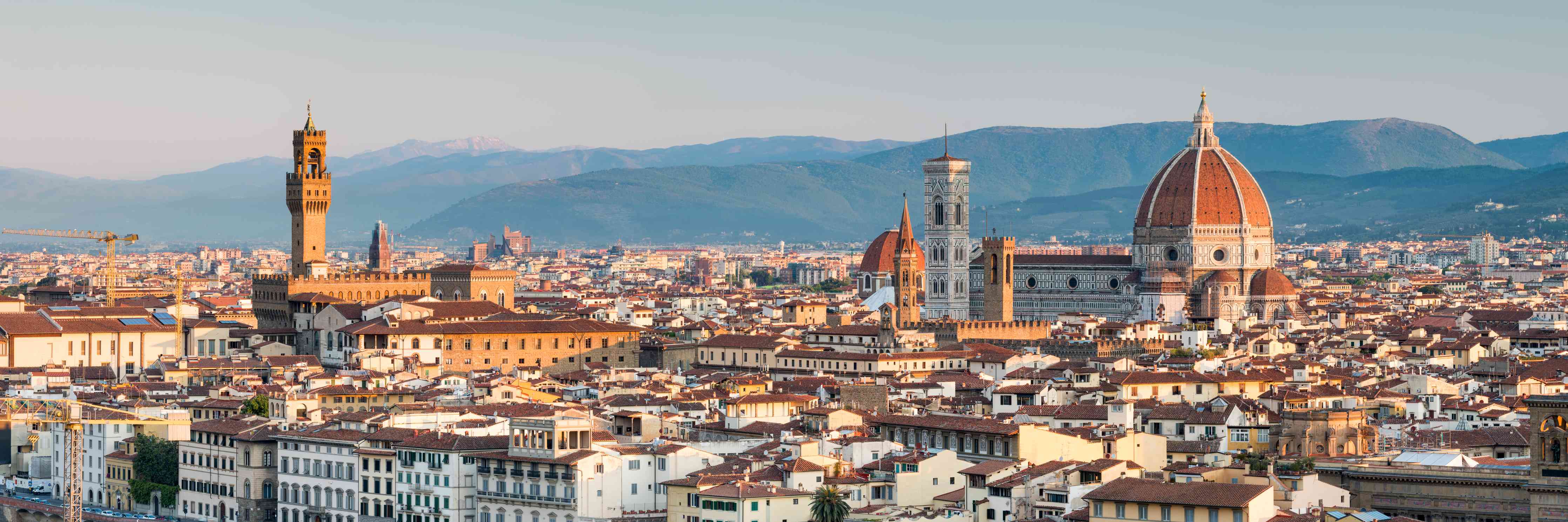 Große Wandbilder-Florenz Skyline Blau-Beige