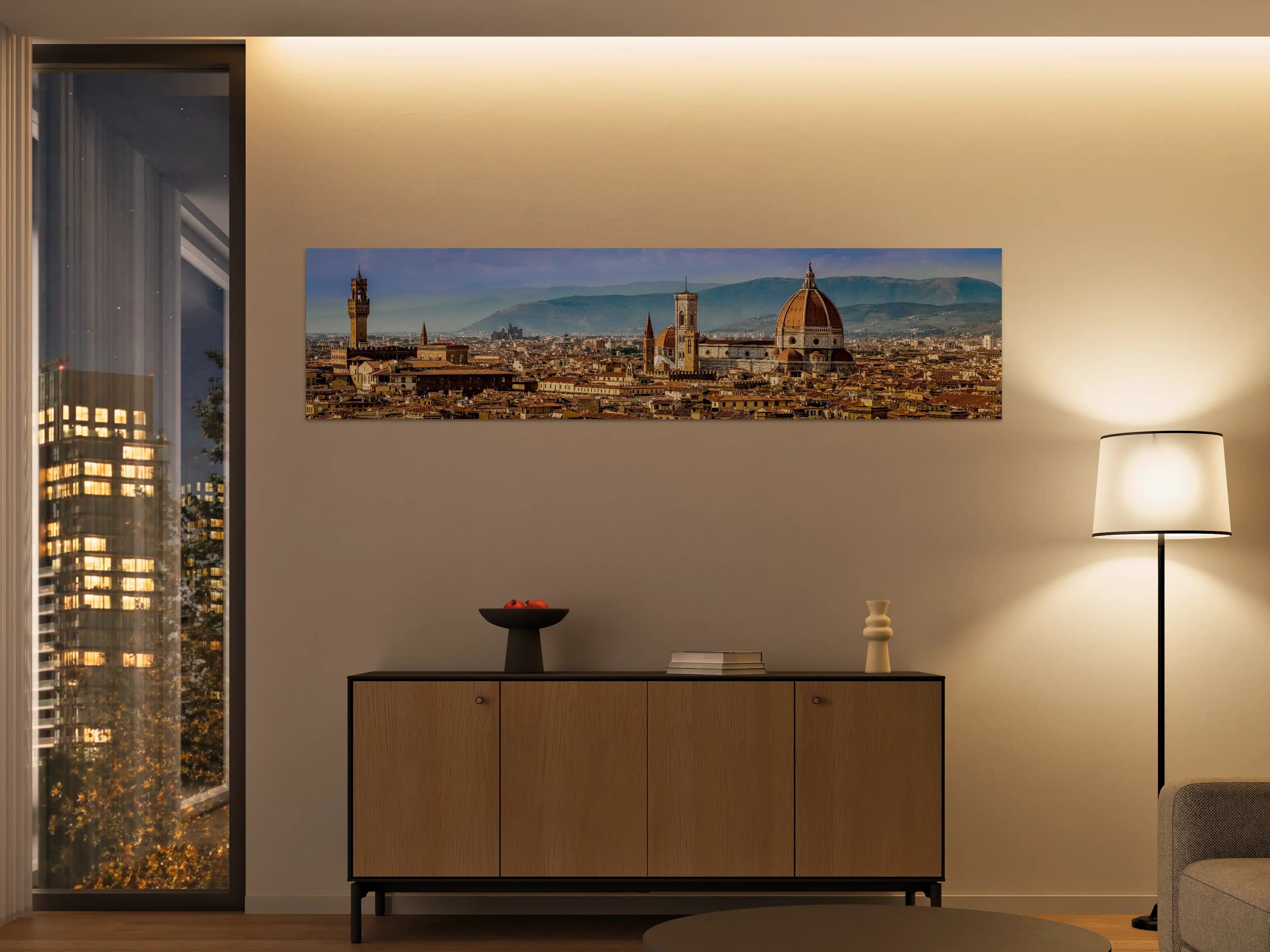 Große Wandbilder - Florenz Skyline mit Duomo
