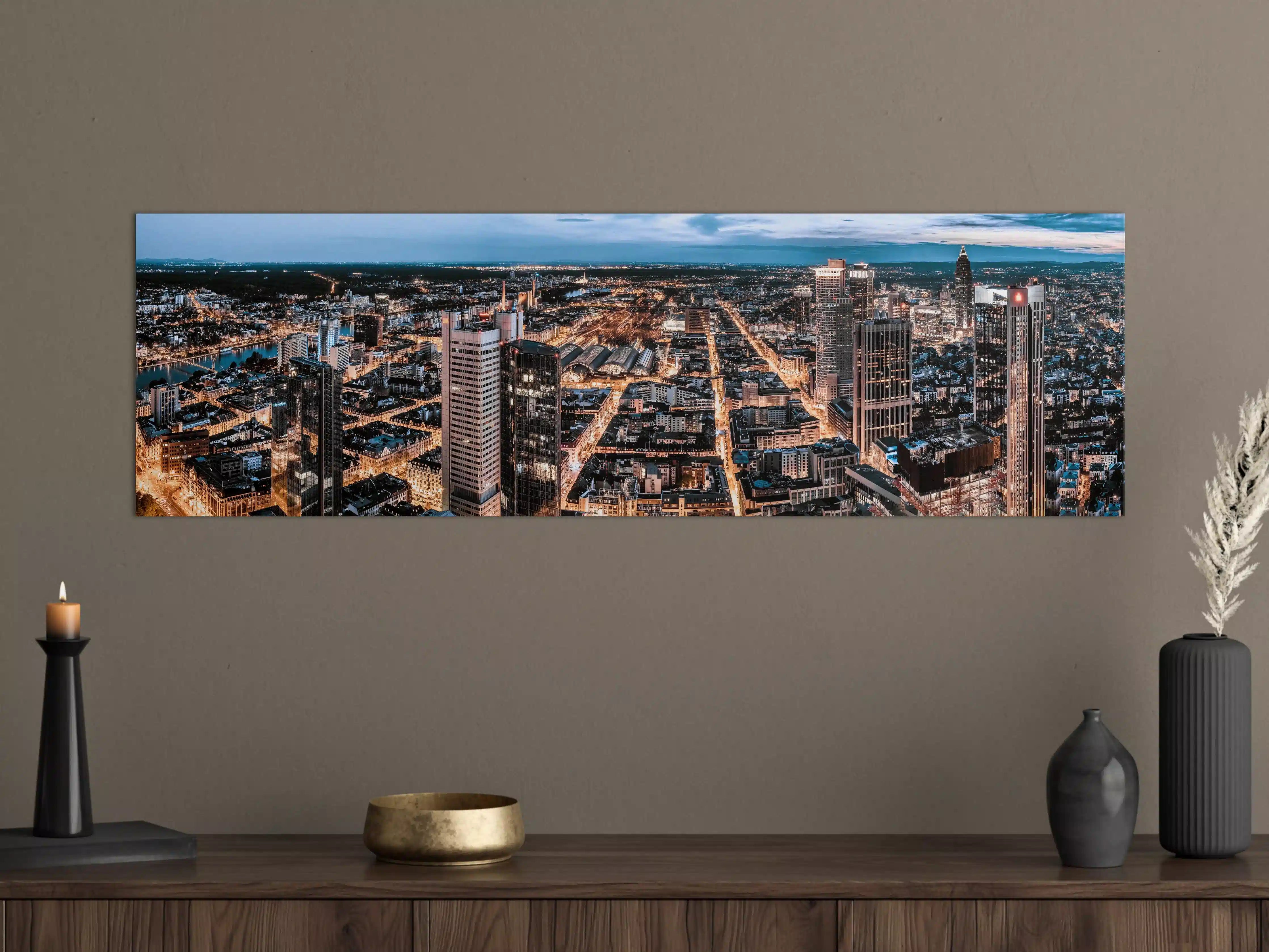 Große Wandbilder - Frankfurt 180-Grad-Panorama