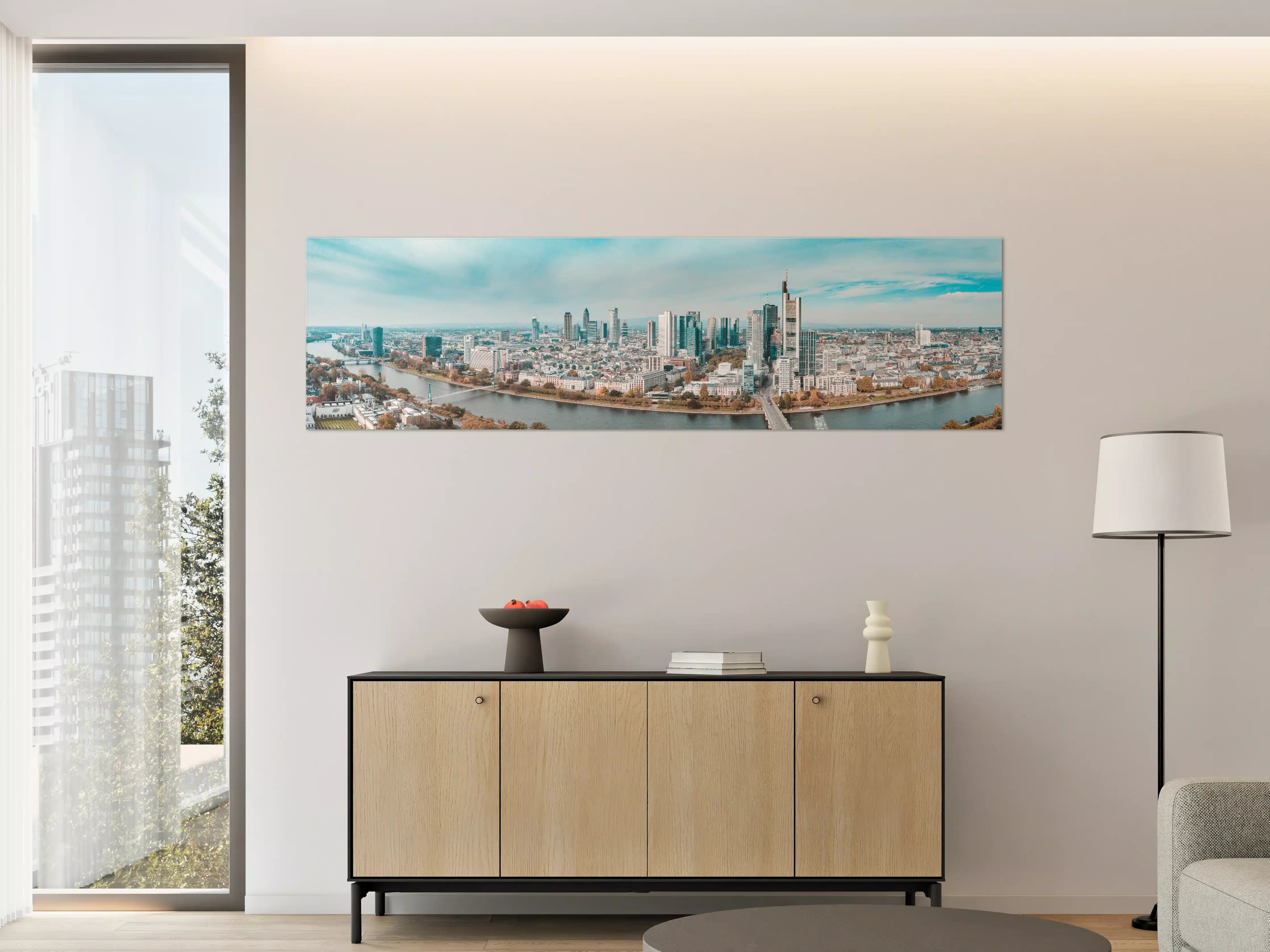 Große Wandbilder - Frankfurt Luftaufnahme Panorama