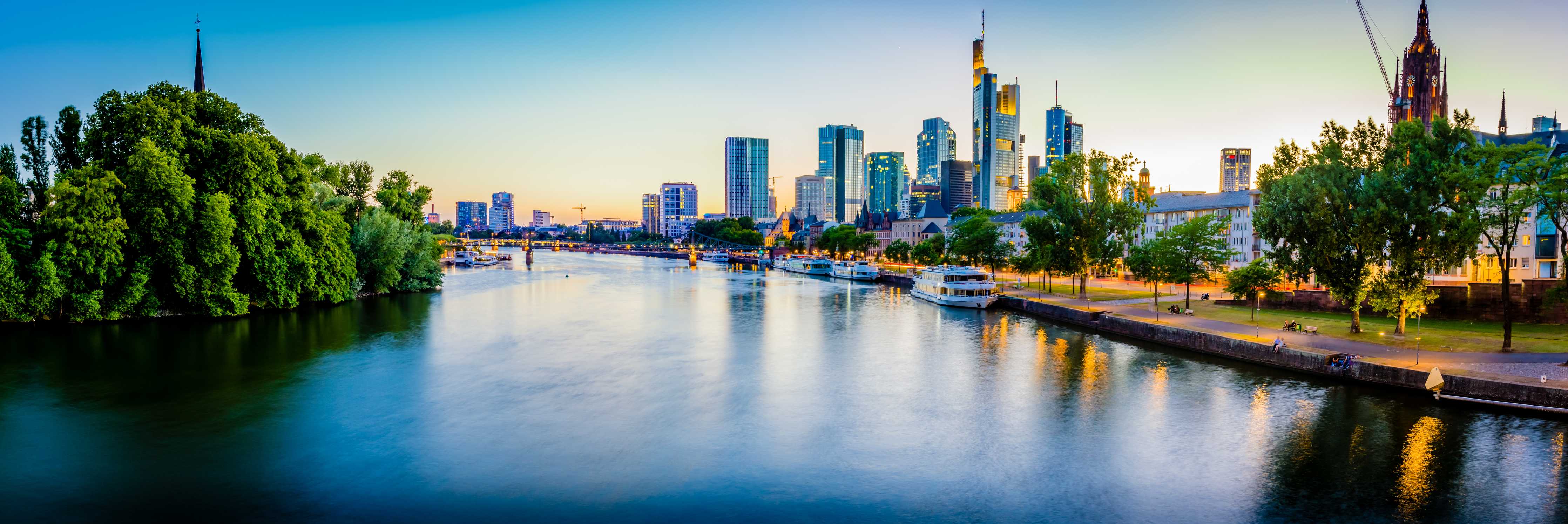 Große Wandbilder-Frankfurt Panorama Ostend