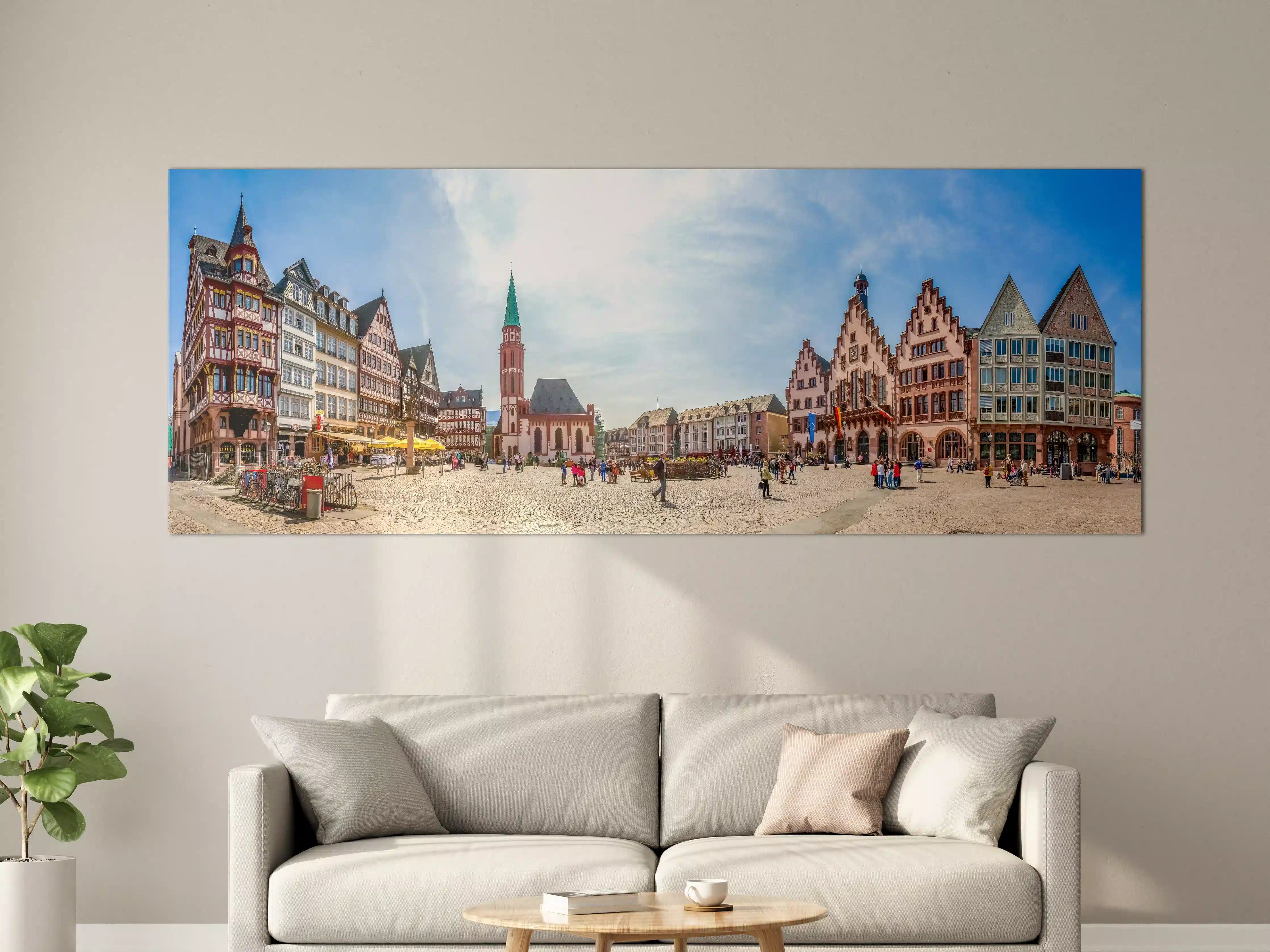 Große Wandbilder - Frankfurter Römer bei Tag