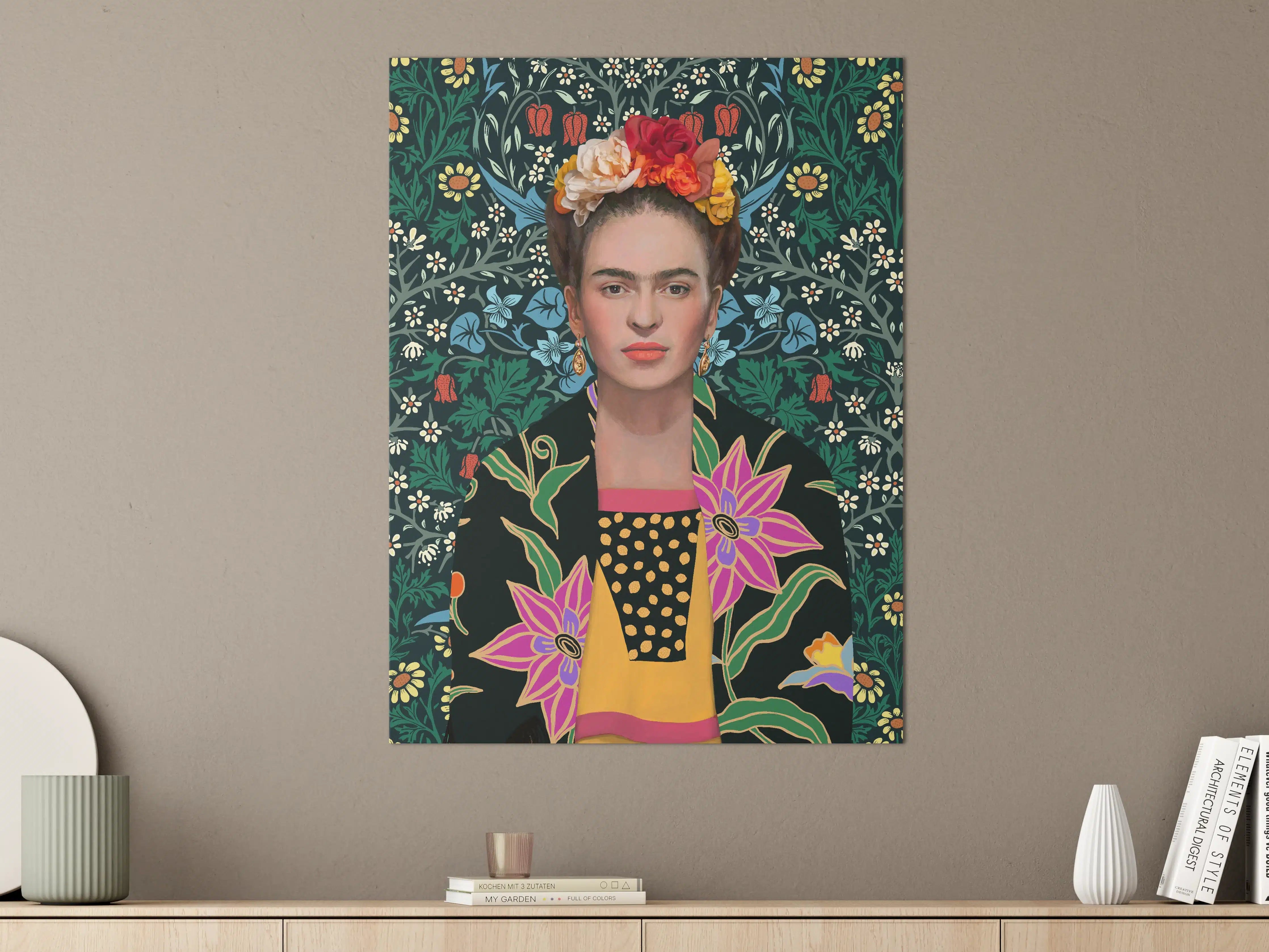 Große Wandbilder - Frida Kahlo inspirierte Porträtkunst