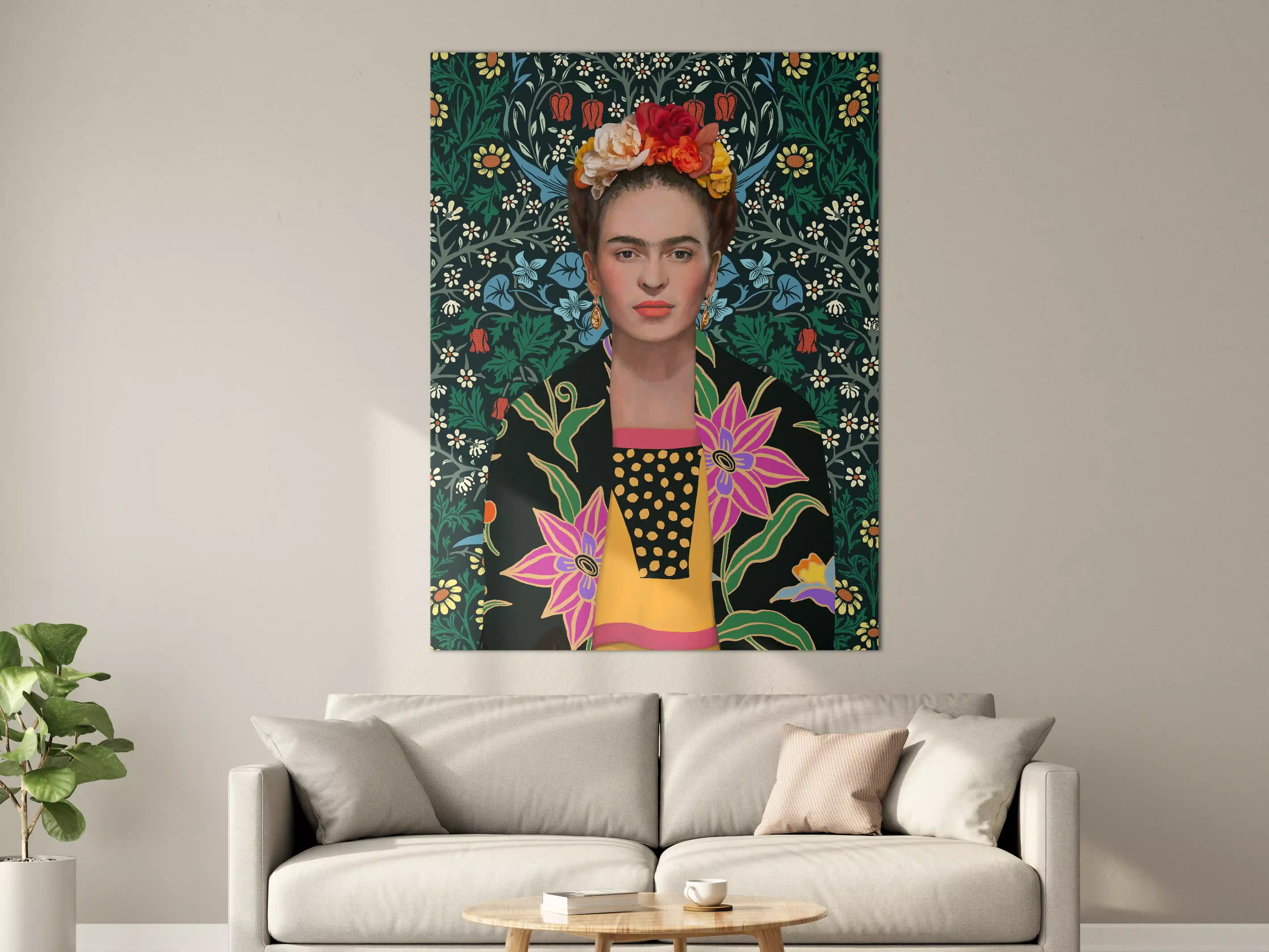 Große Wandbilder - Frida Kahlo inspirierte Porträtkunst