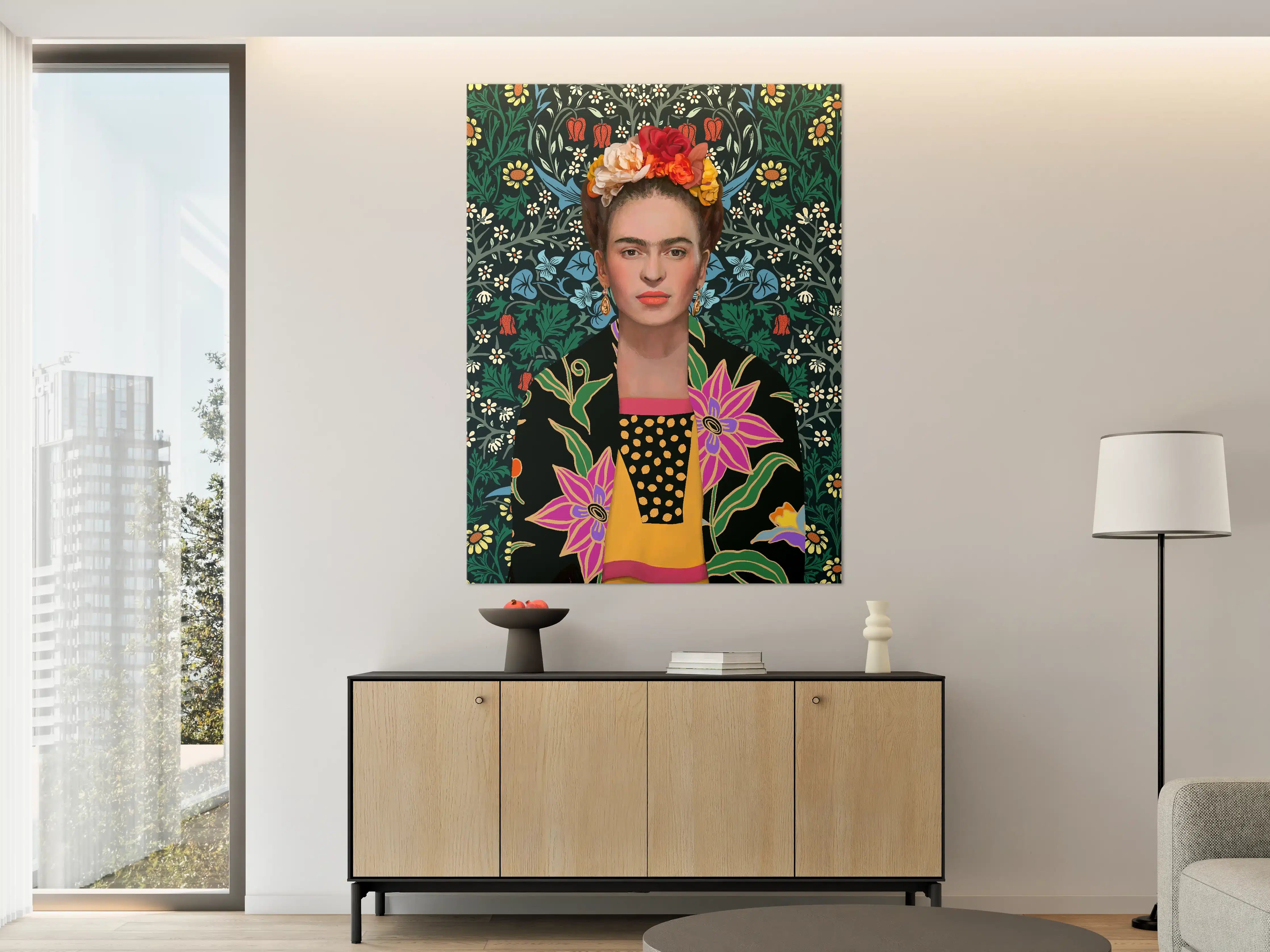 Große Wandbilder - Frida Kahlo inspirierte Porträtkunst
