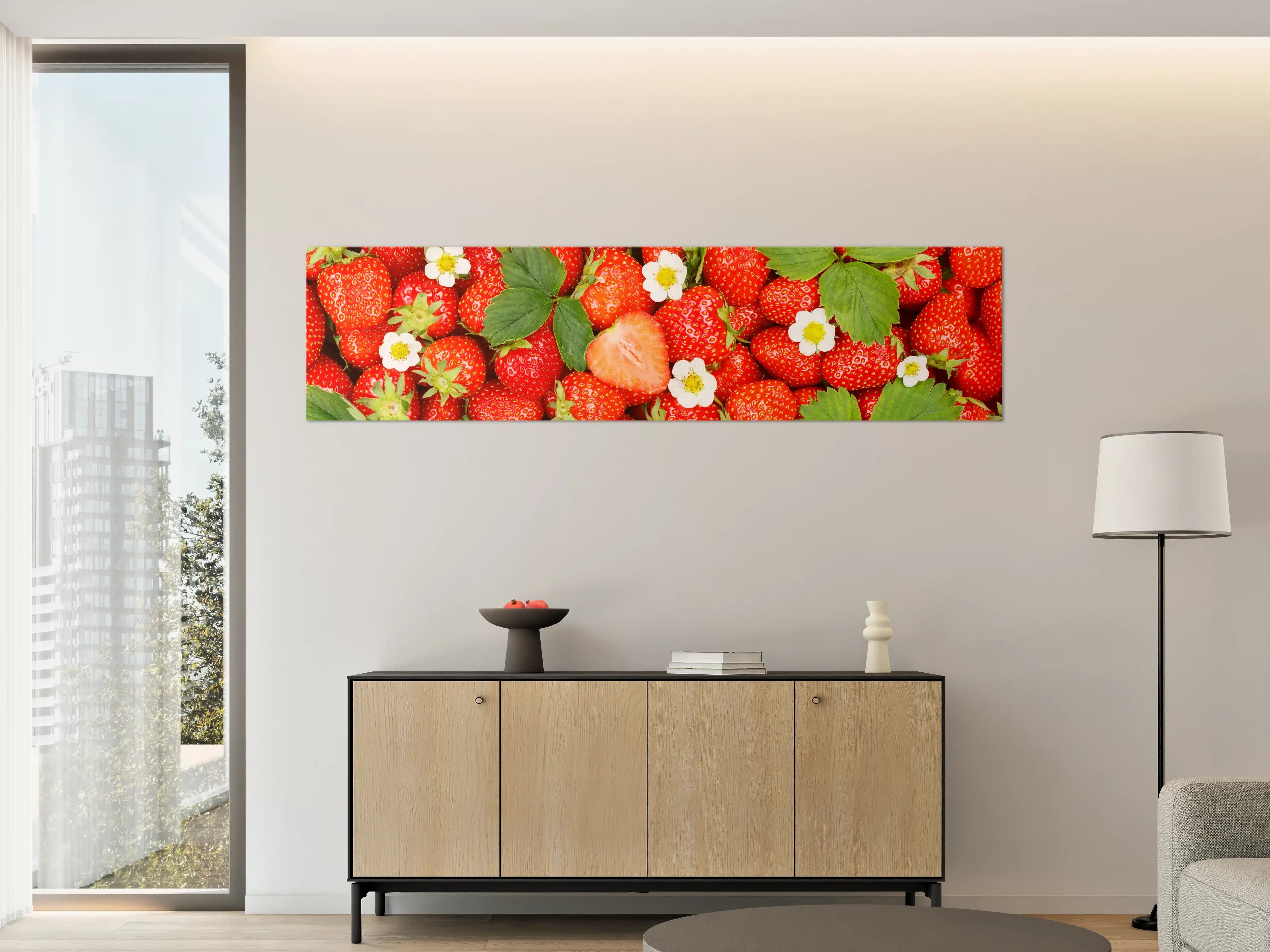 Große Wandbilder - Frische rote Erdbeeren