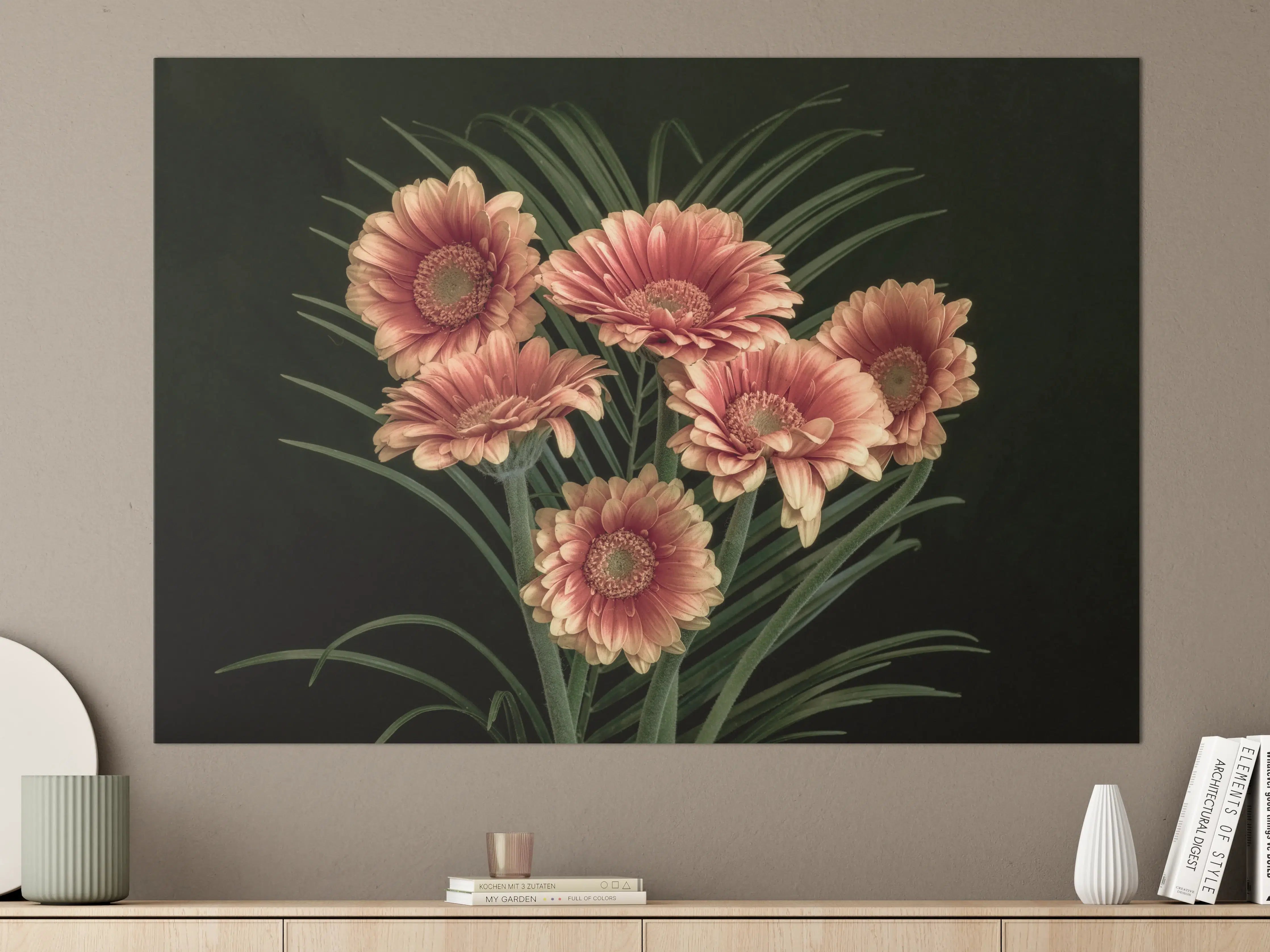 Große Wandbilder - Frischer Blumenstrauß Stillleben