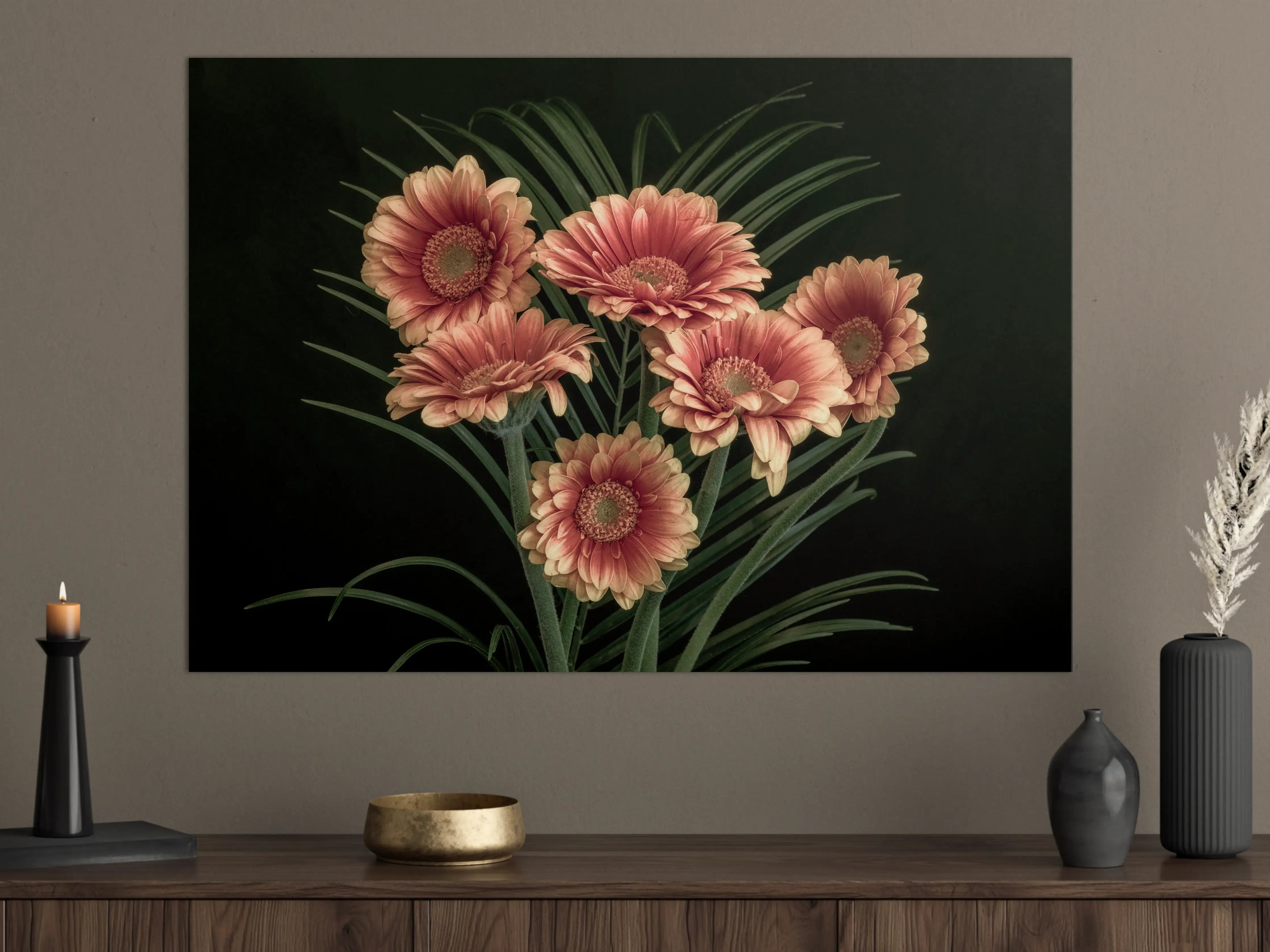 Große Wandbilder - Frischer Blumenstrauß Stillleben