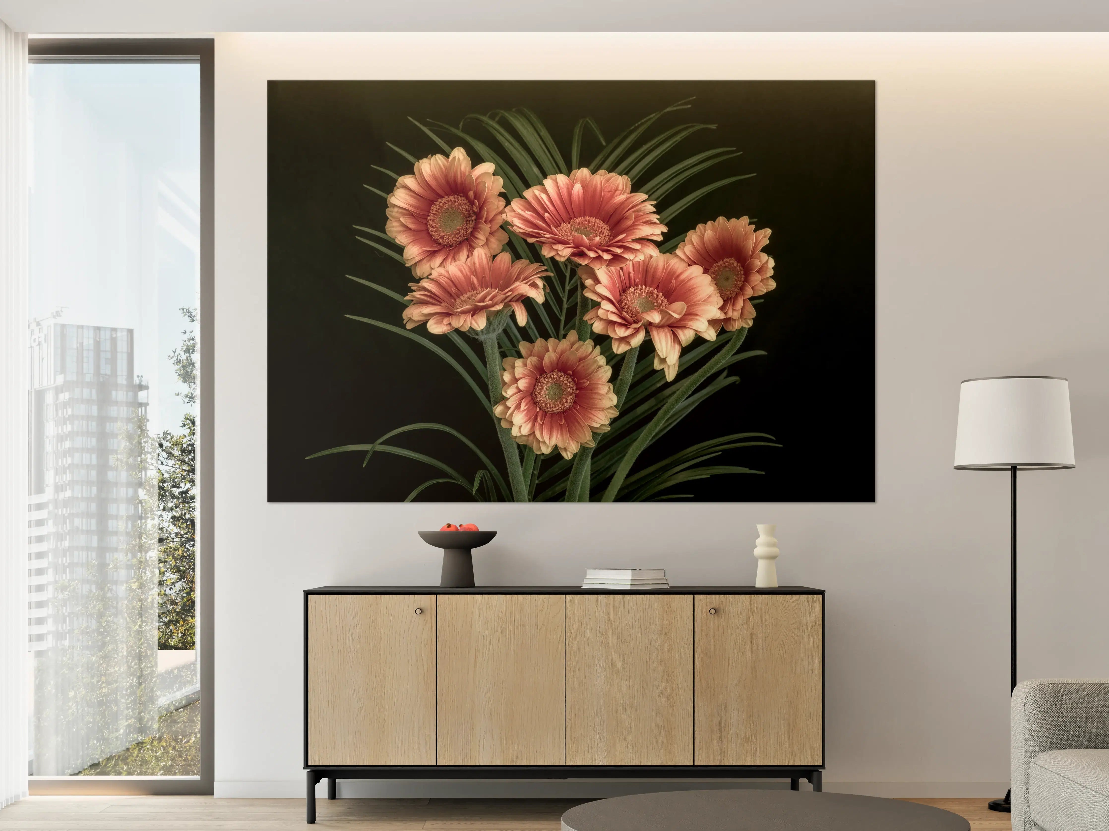Große Wandbilder - Frischer Blumenstrauß Stillleben