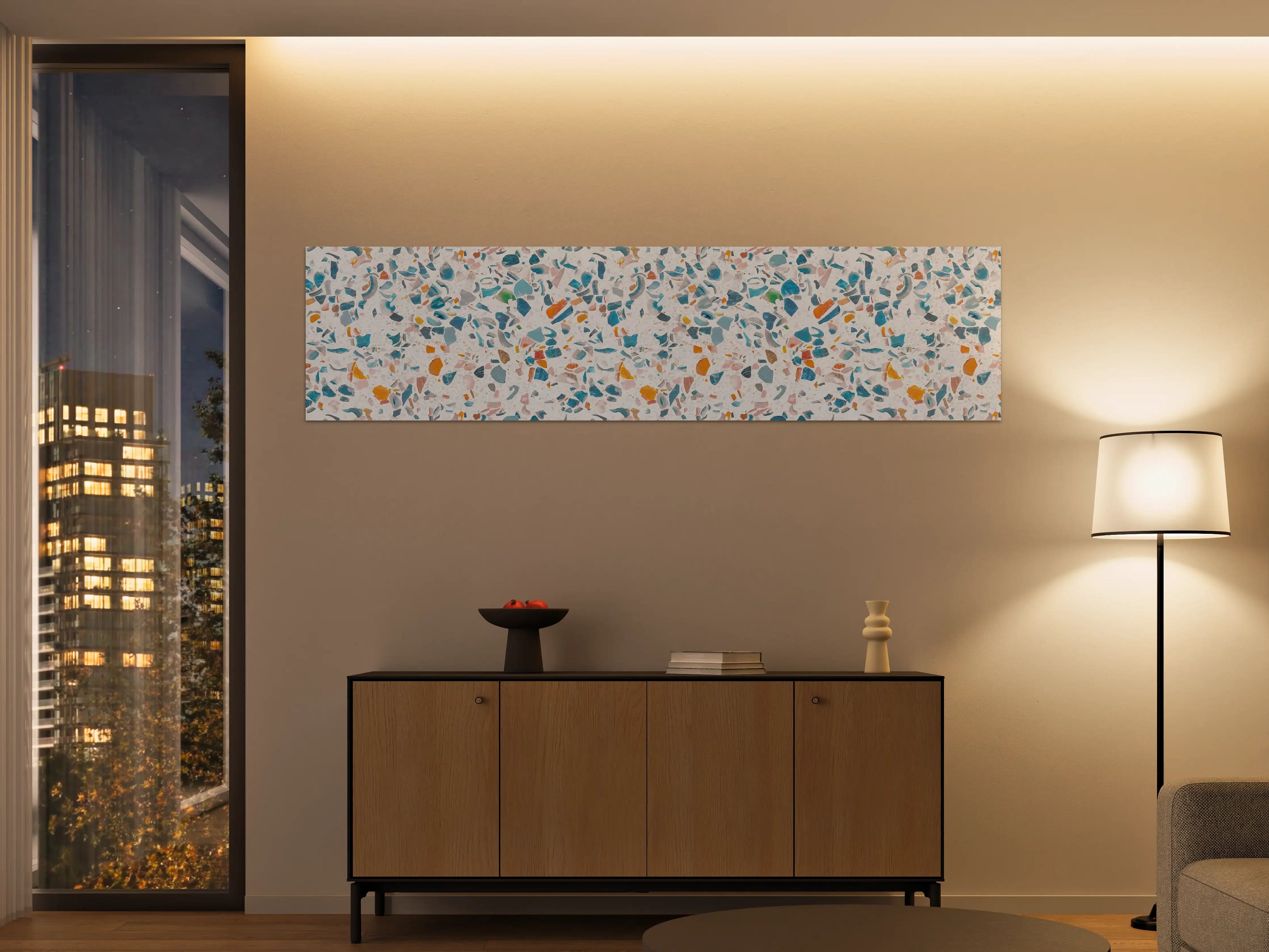 Große Wandbilder - Frisches Terrazzo-Design Bunt
