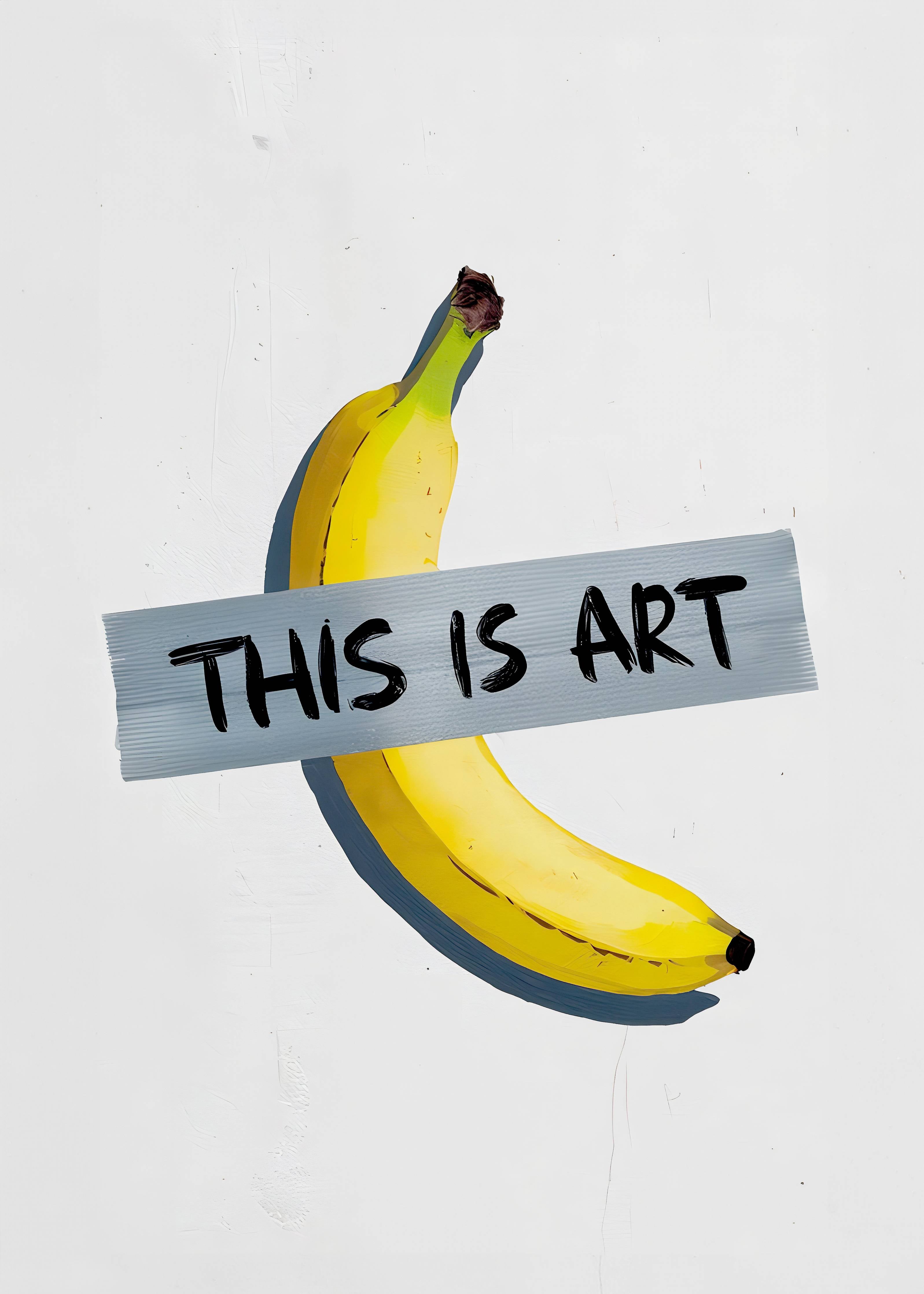 Große Wandbilder-Fröhliche Bananendose
