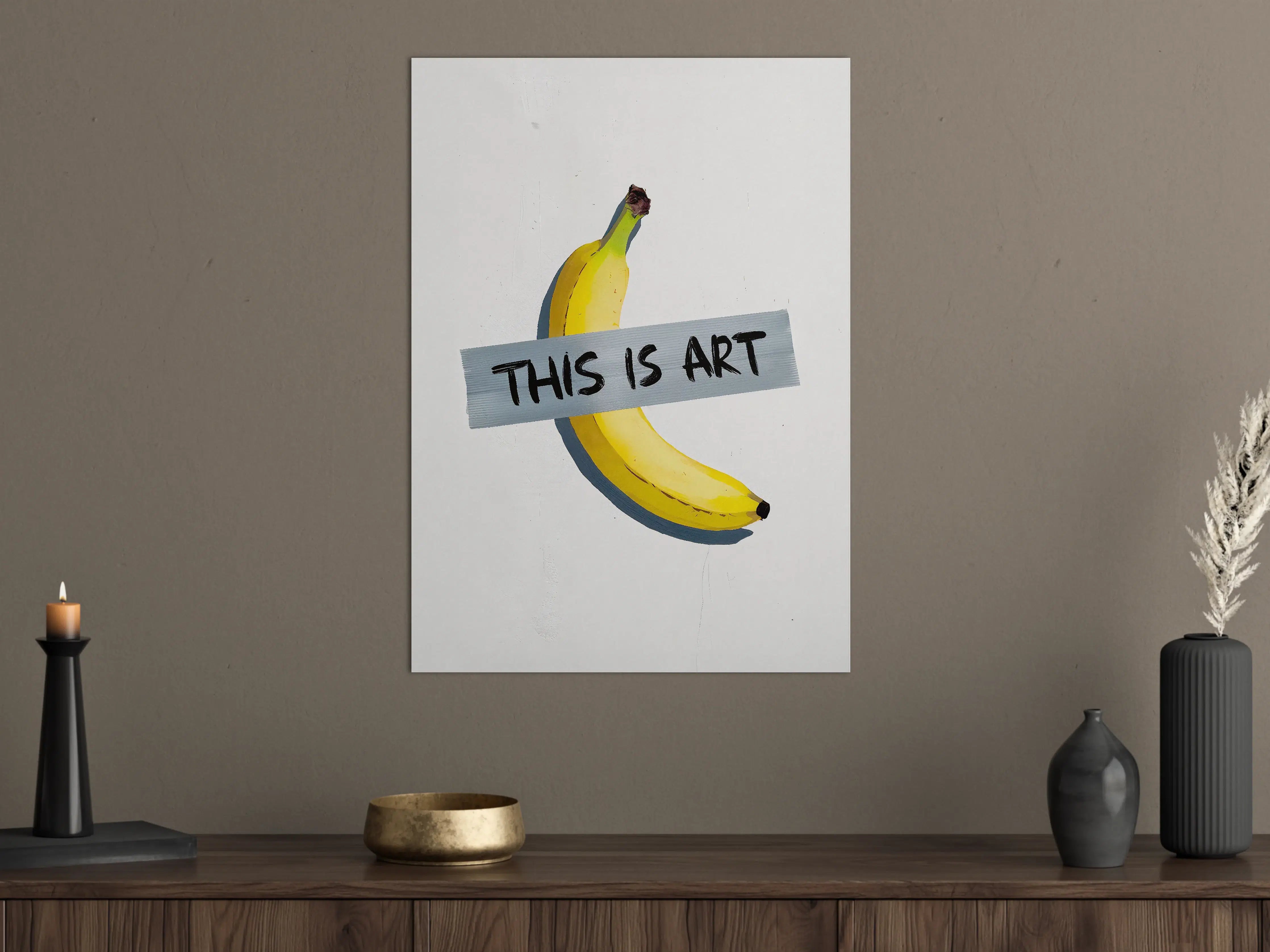 Große Wandbilder - Fröhliche Bananendose