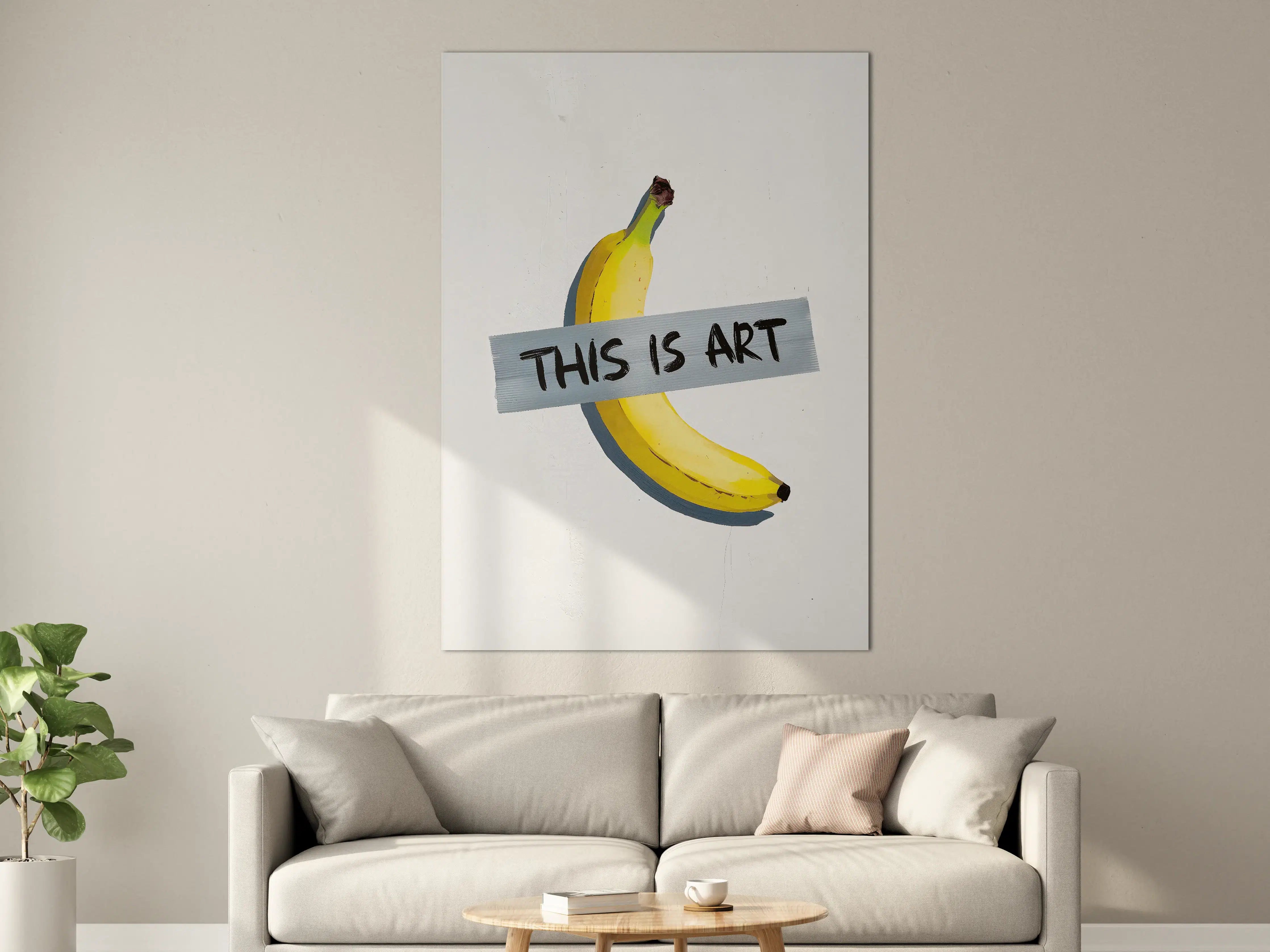 Große Wandbilder - Fröhliche Bananendose