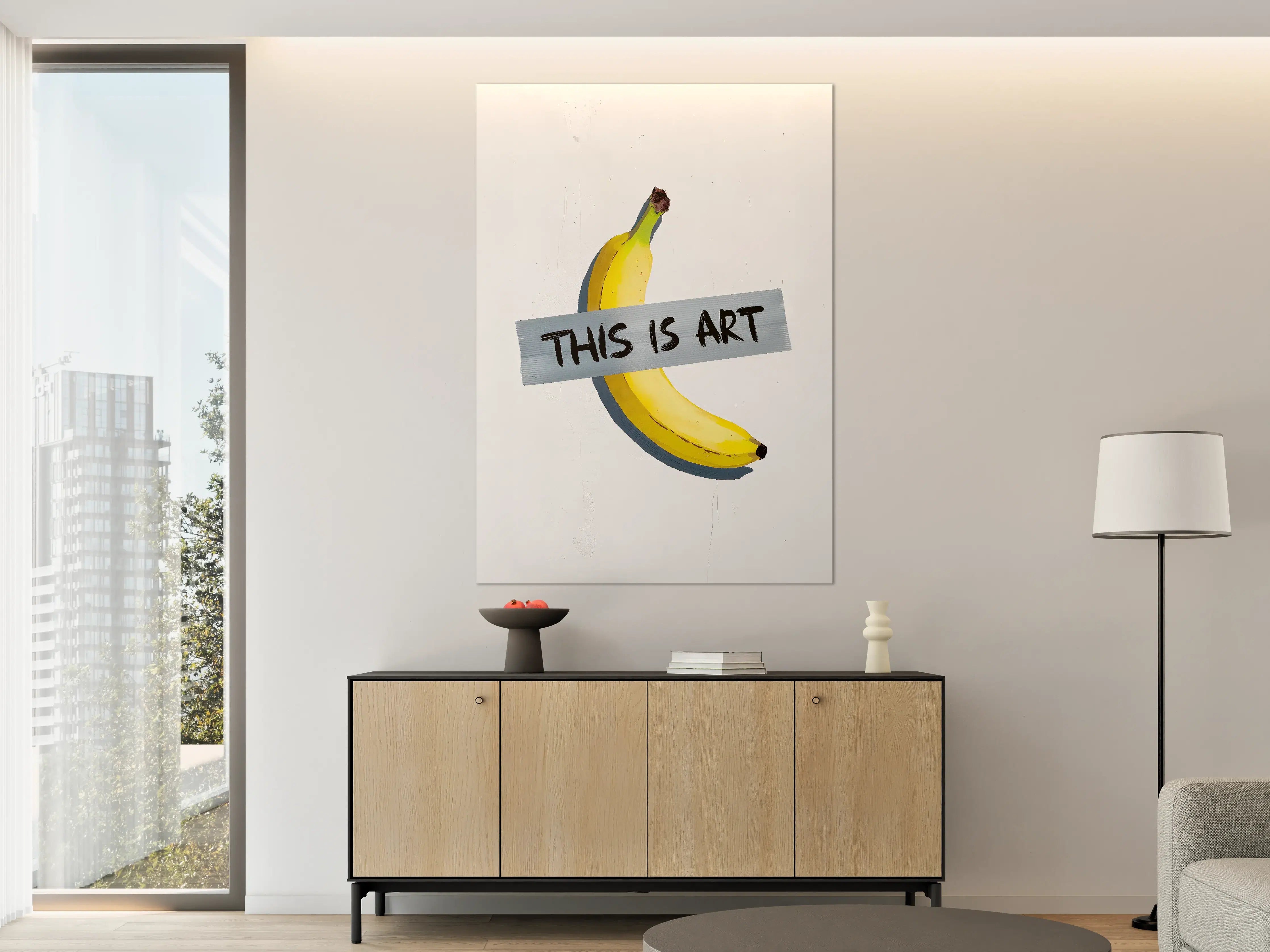 Große Wandbilder - Fröhliche Bananendose