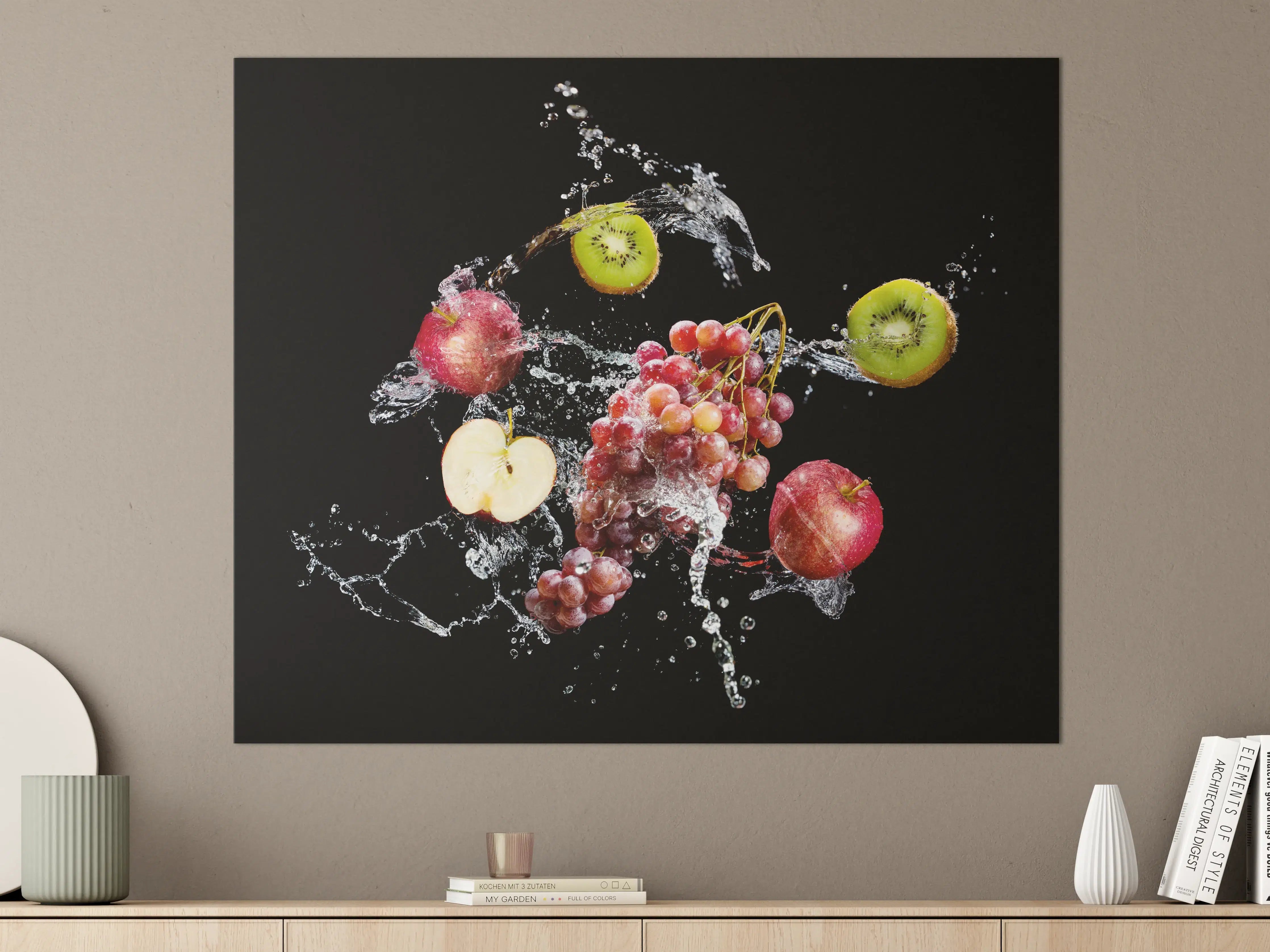 Große Wandbilder - Frucht-Explosion Wasser-Splash