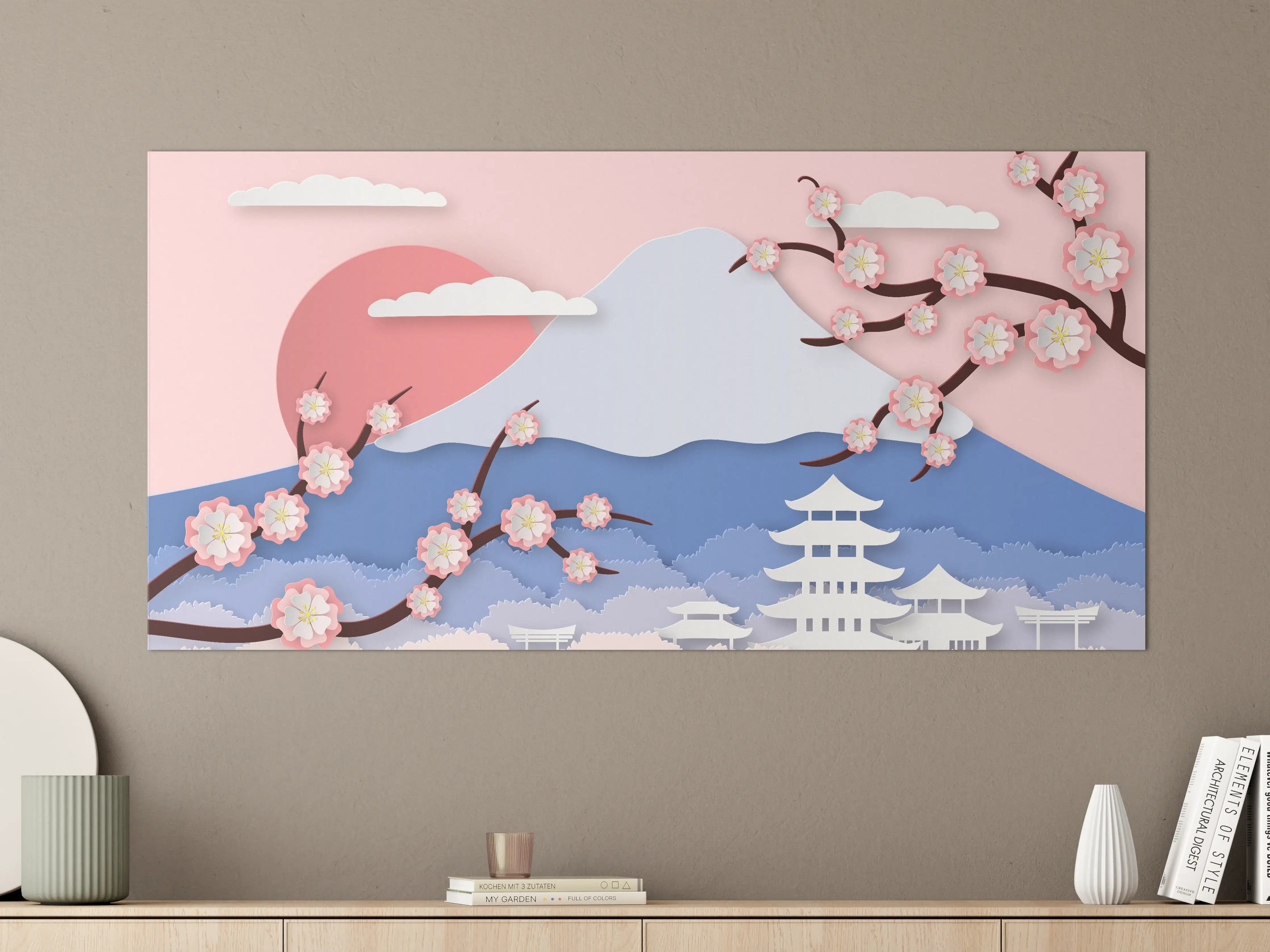 Große Wandbilder - Fujiyama modern Style
