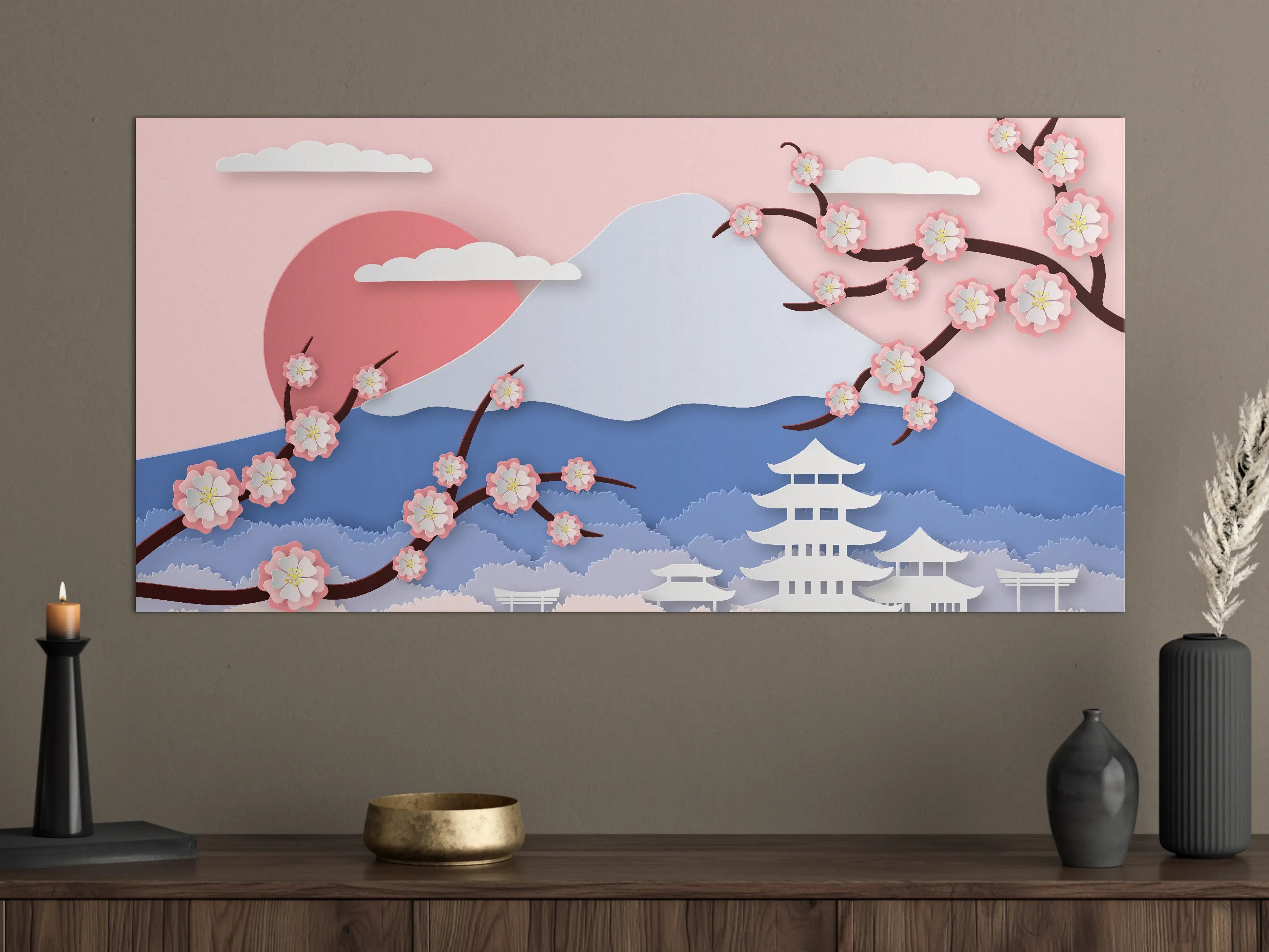 Große Wandbilder - Fujiyama modern Style