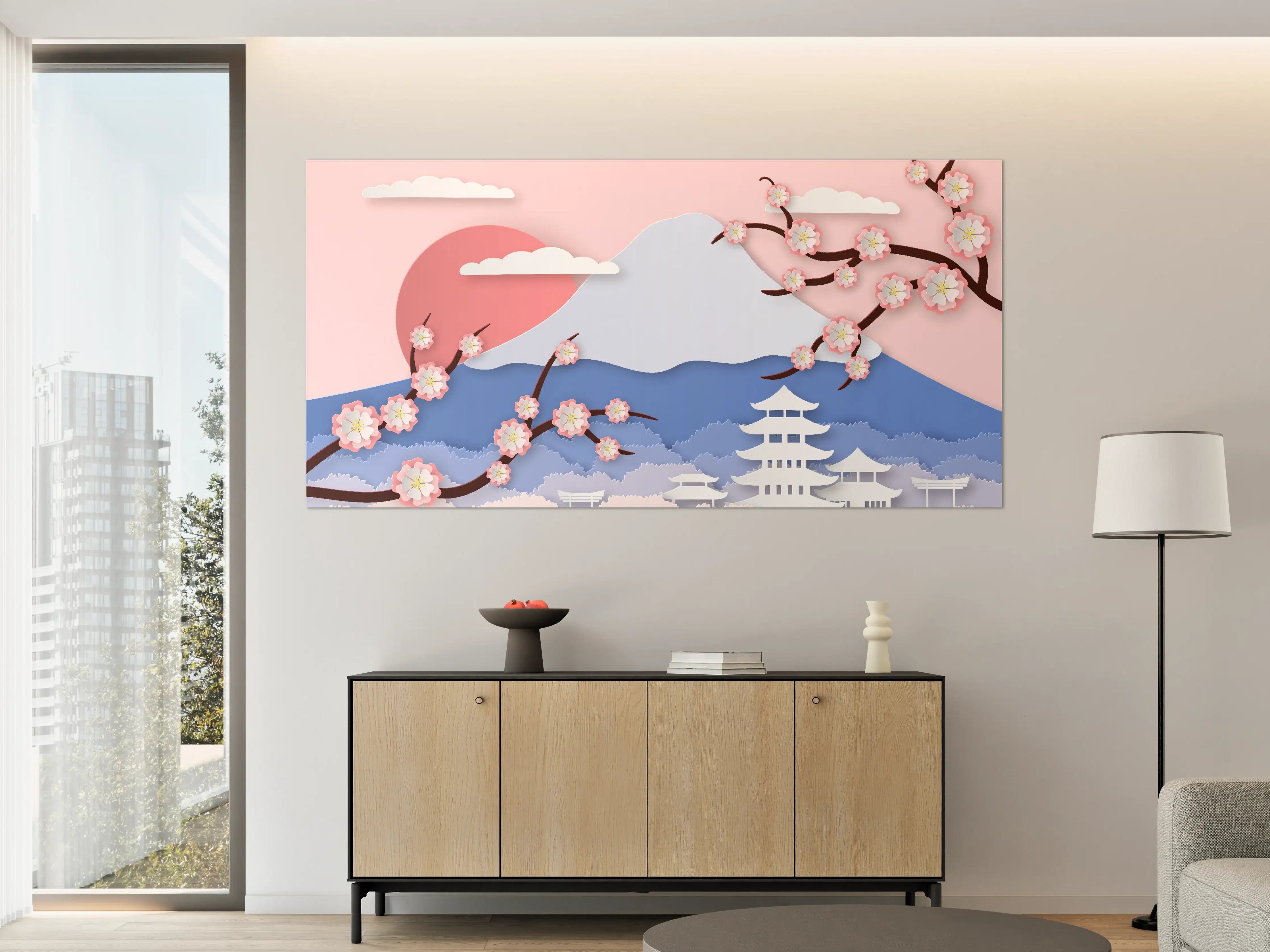Große Wandbilder - Fujiyama modern Style