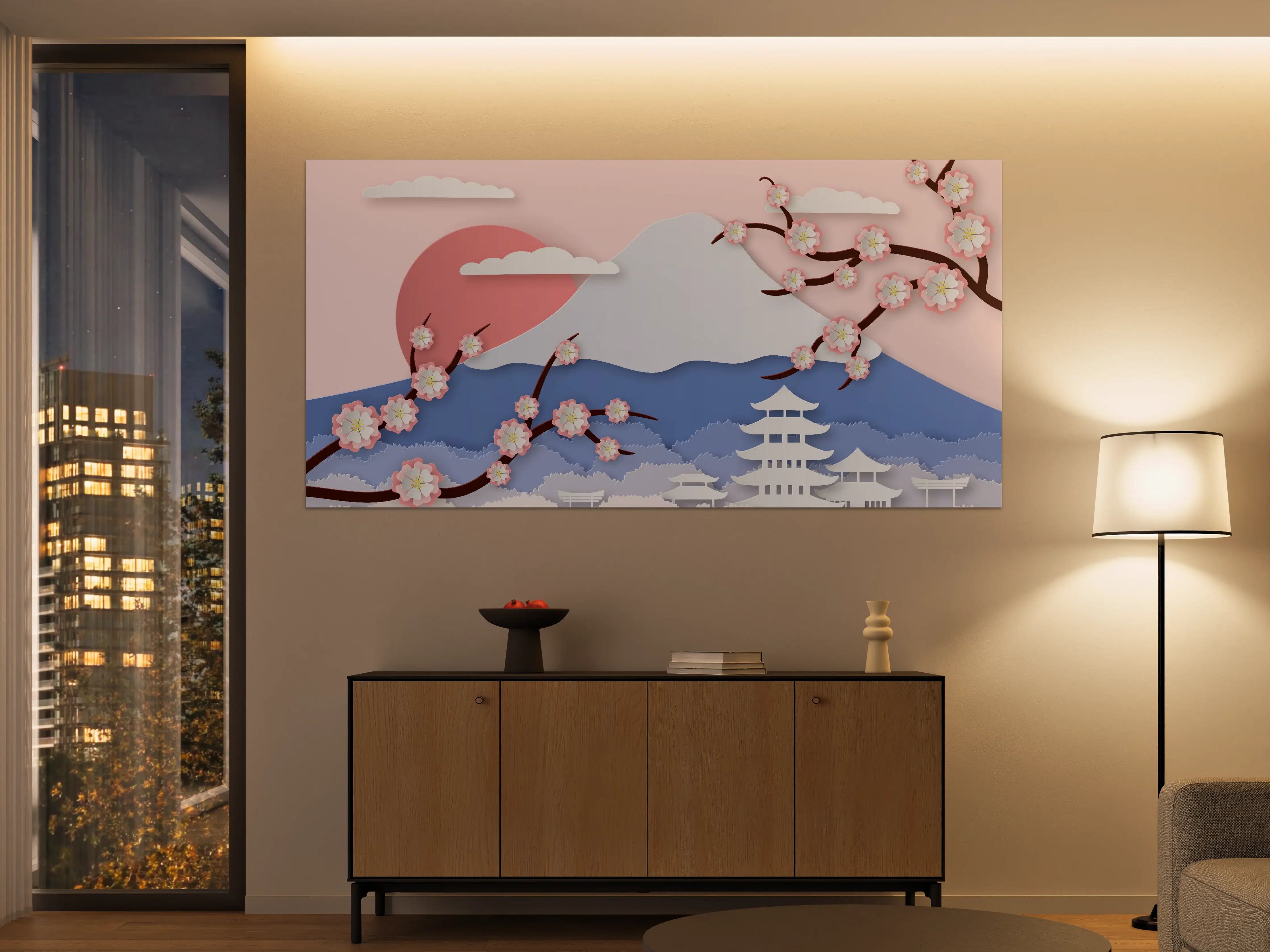 Große Wandbilder - Fujiyama modern Style
