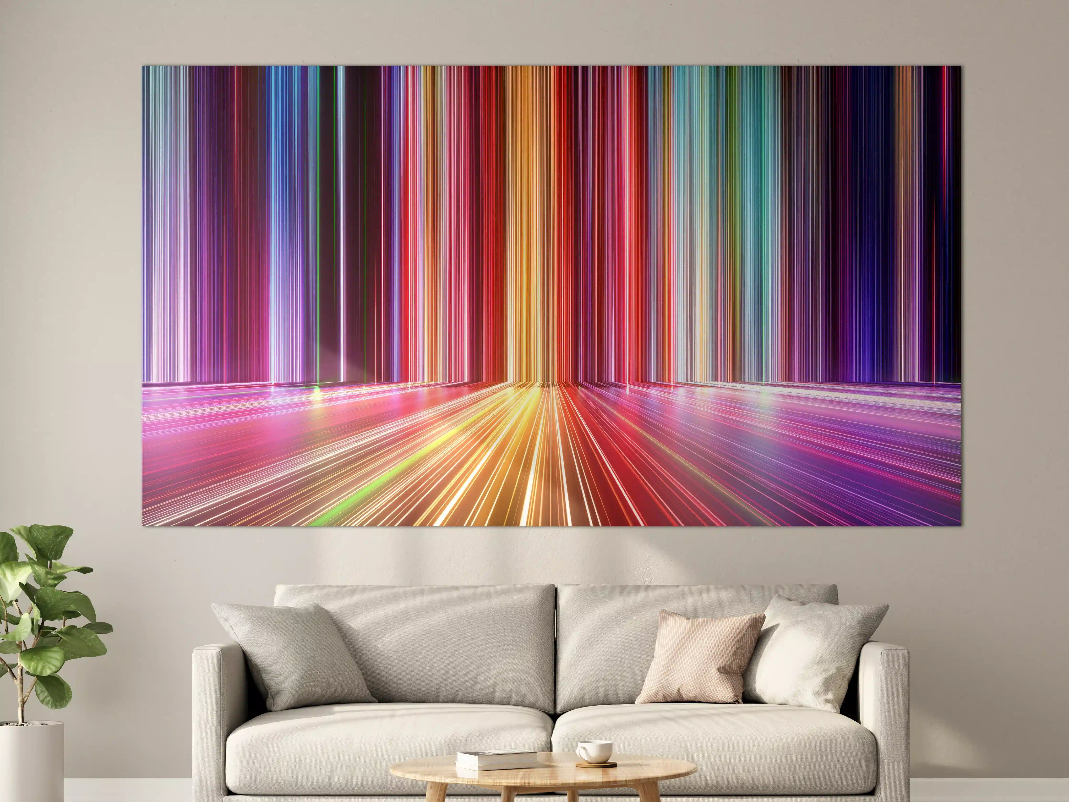 Große Wandbilder - Futuristische Farben - 3D Render