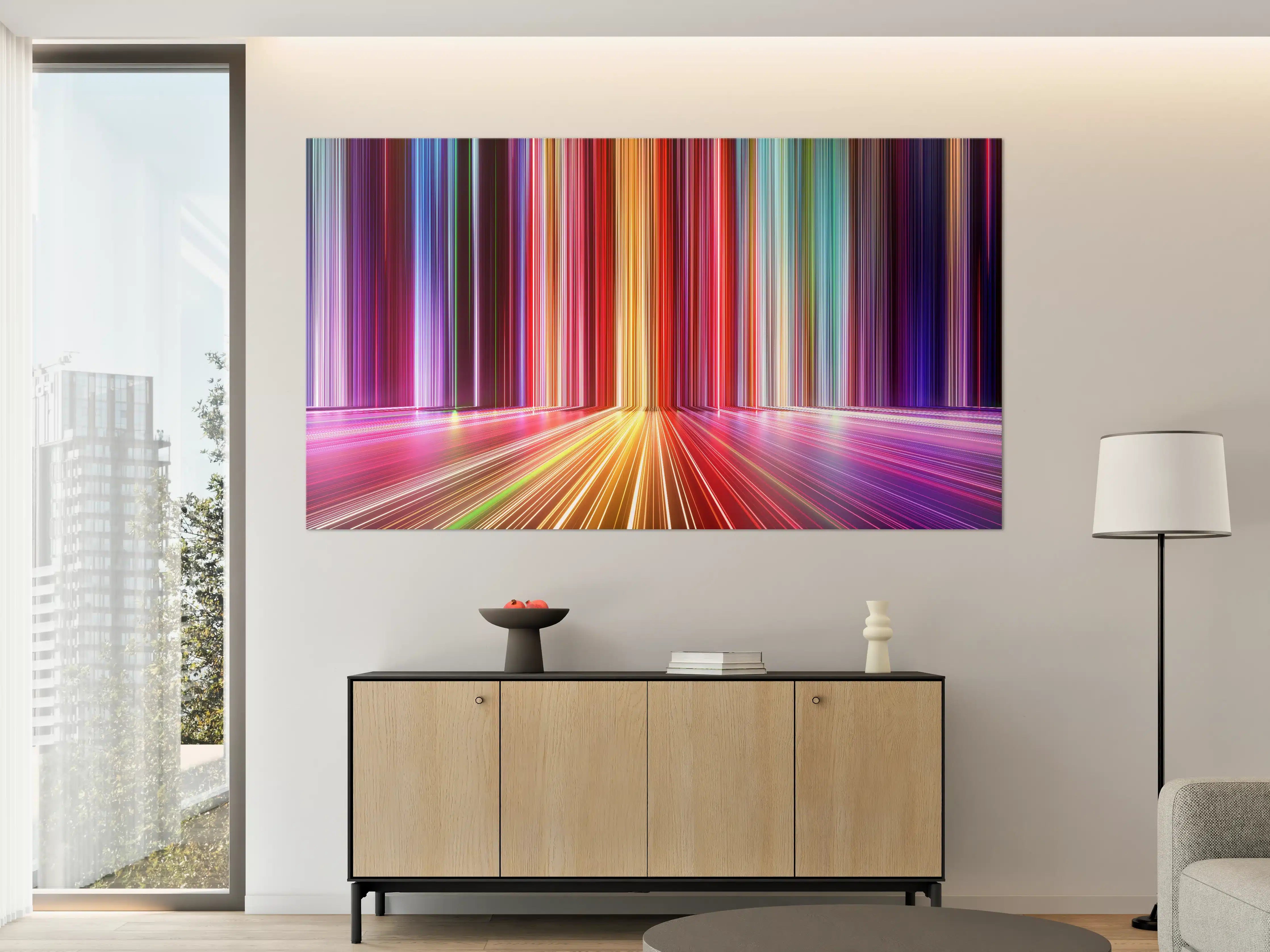 Große Wandbilder - Futuristische Farben - 3D Render