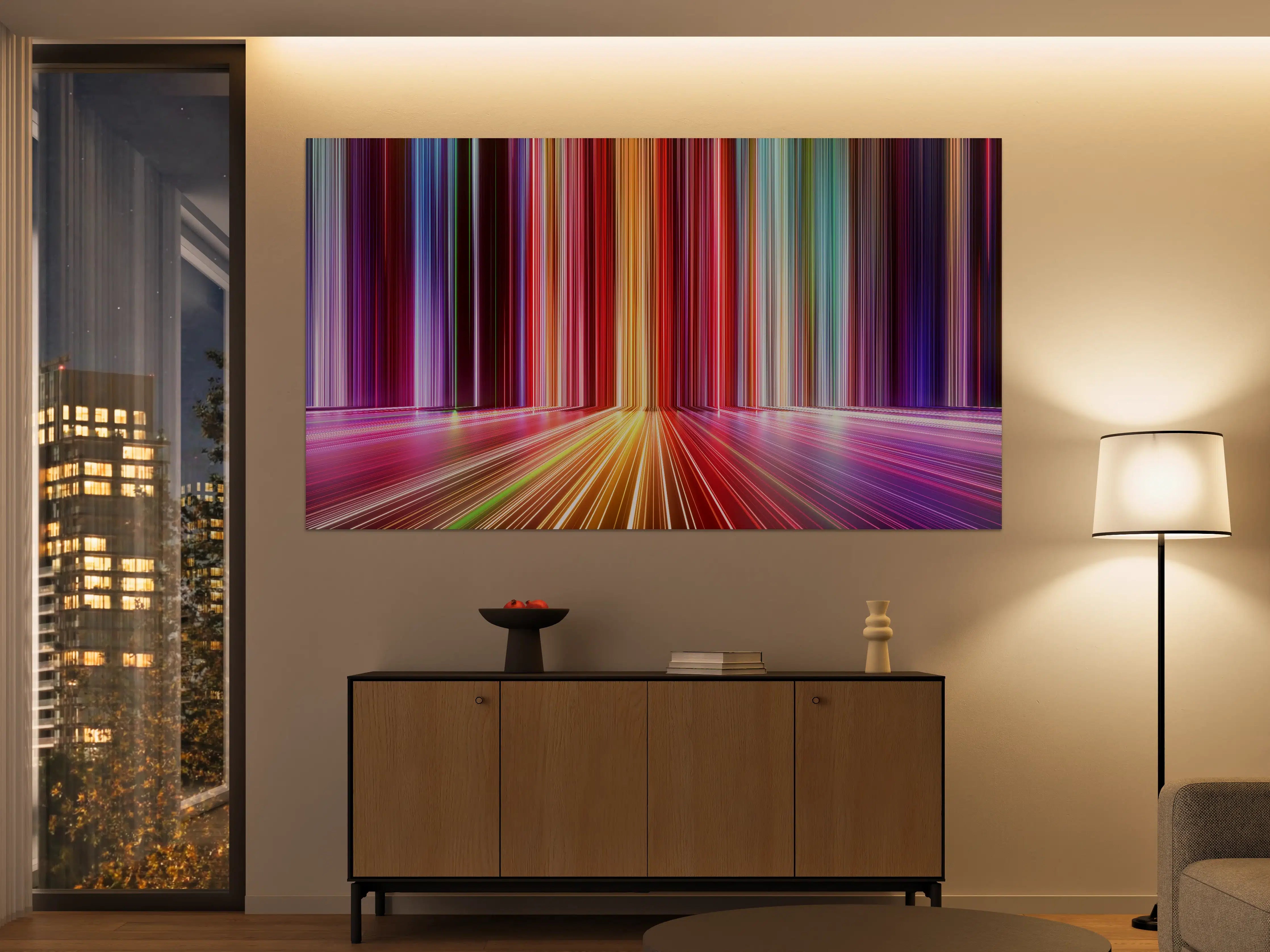 Große Wandbilder - Futuristische Farben - 3D Render