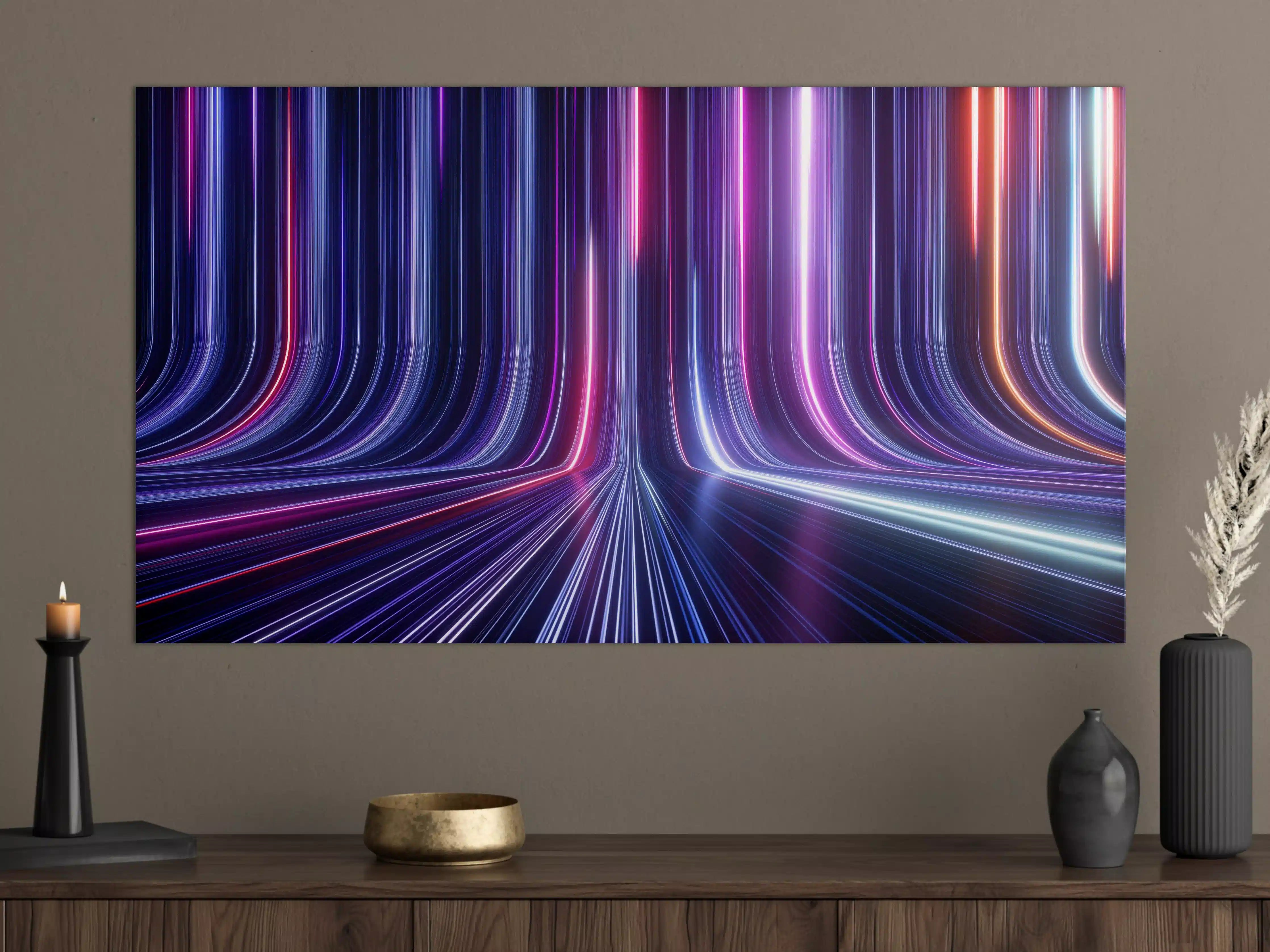 Große Wandbilder - Futuristisches Neon Design