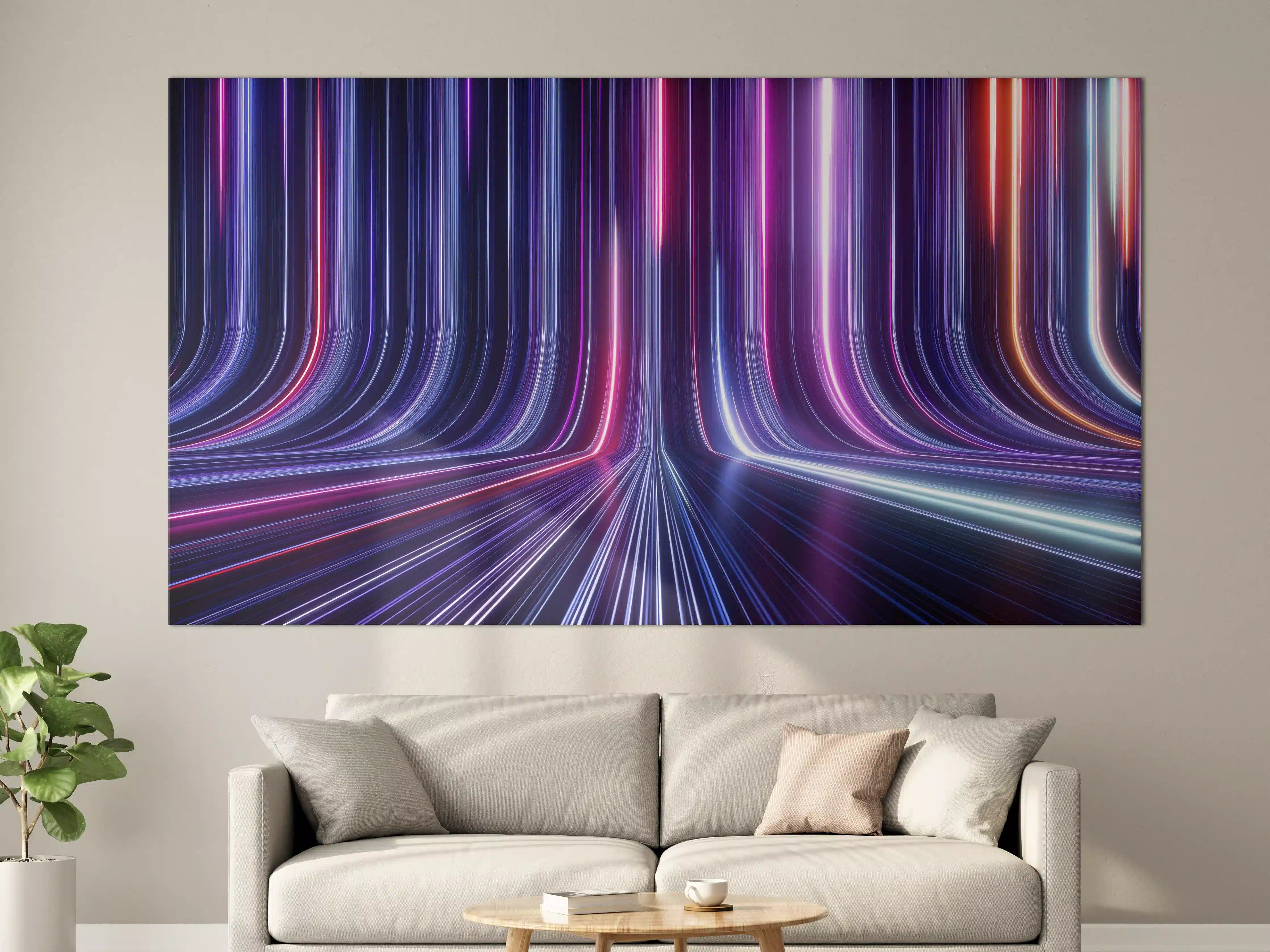 Große Wandbilder - Futuristisches Neon Design