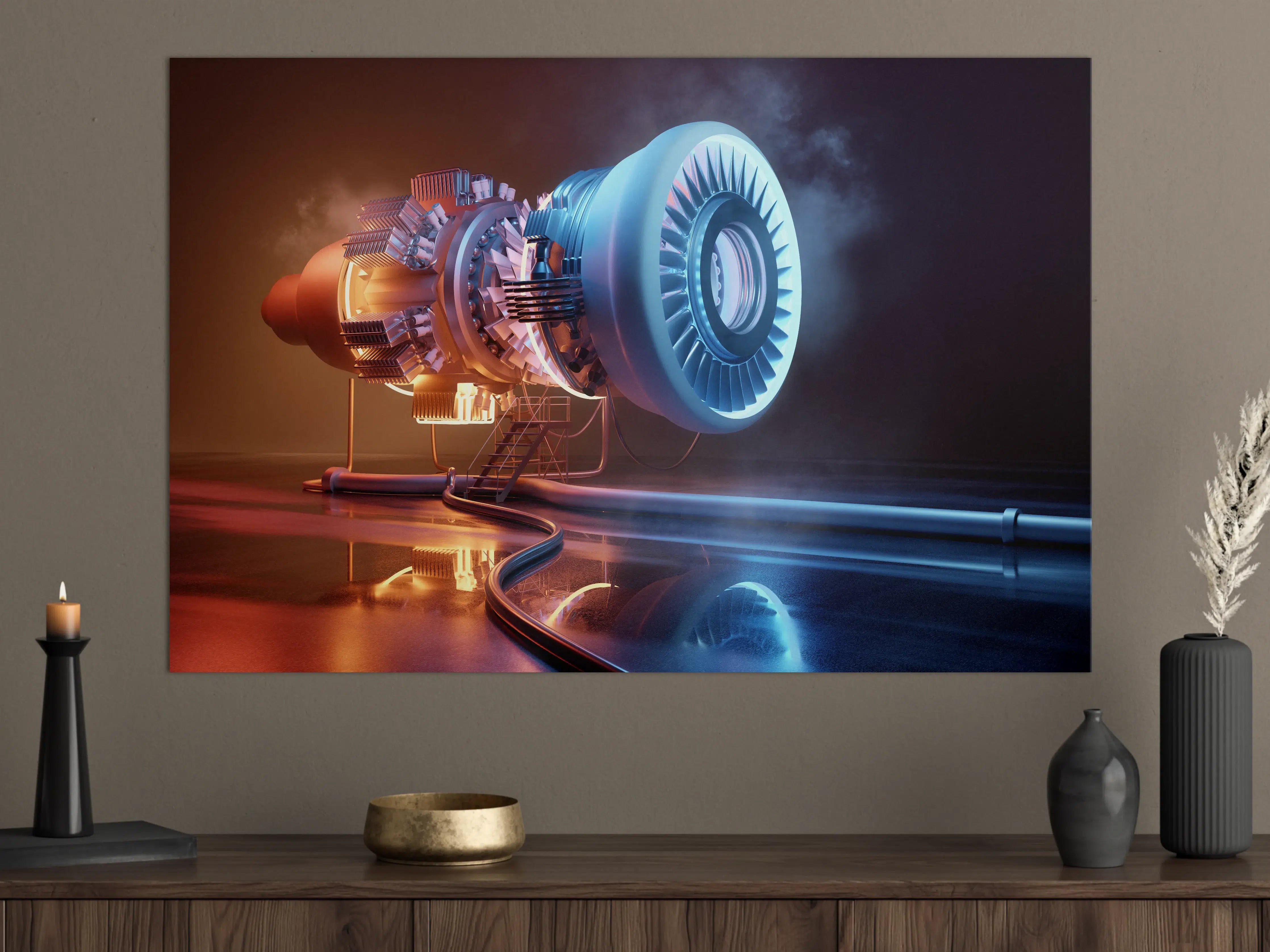 Große Wandbilder - Futuristisches Triebwerkskonzept