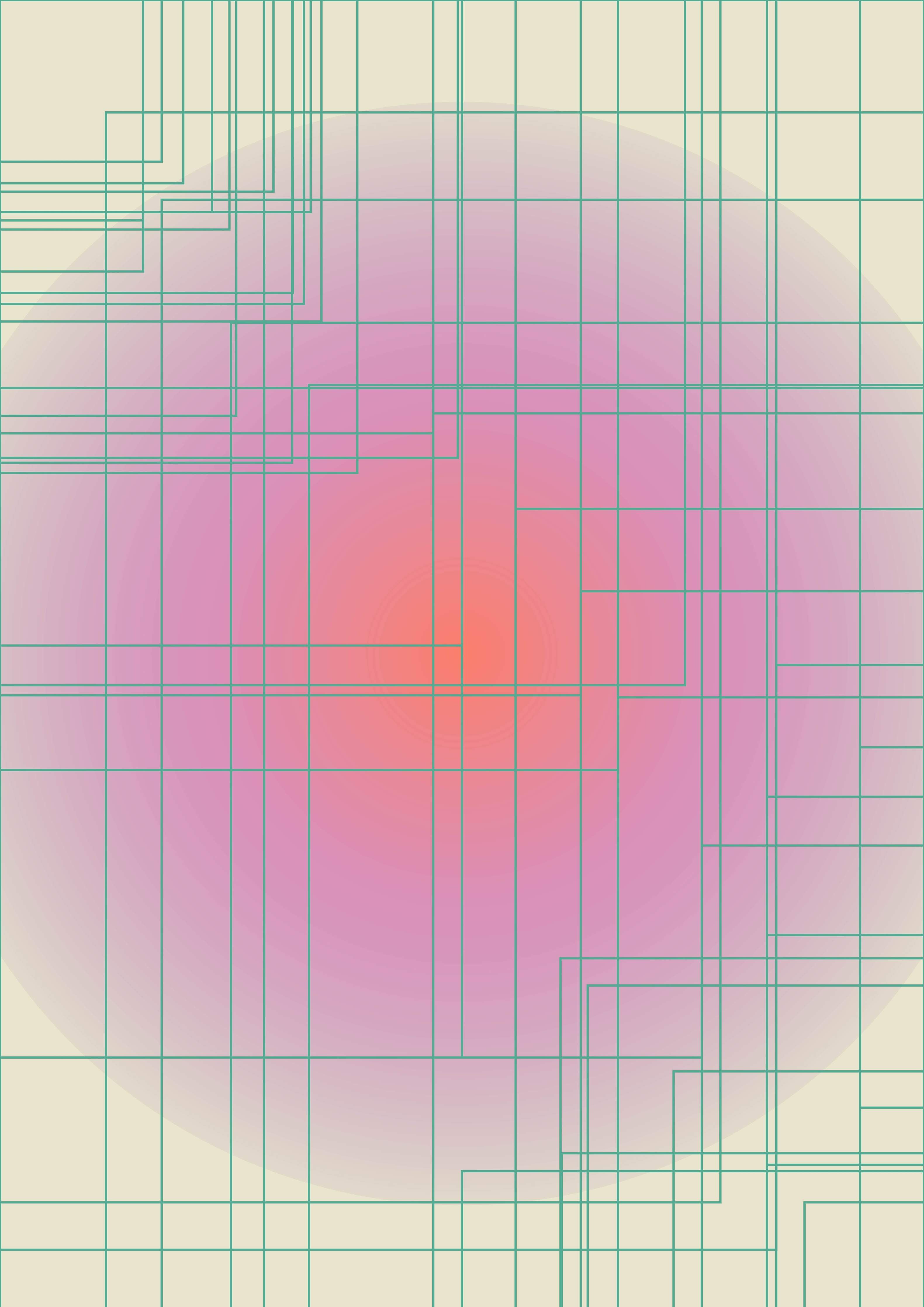 Große Wandbilder-Futuristisches geometrisches Kunstwerk in Pastellfarben
