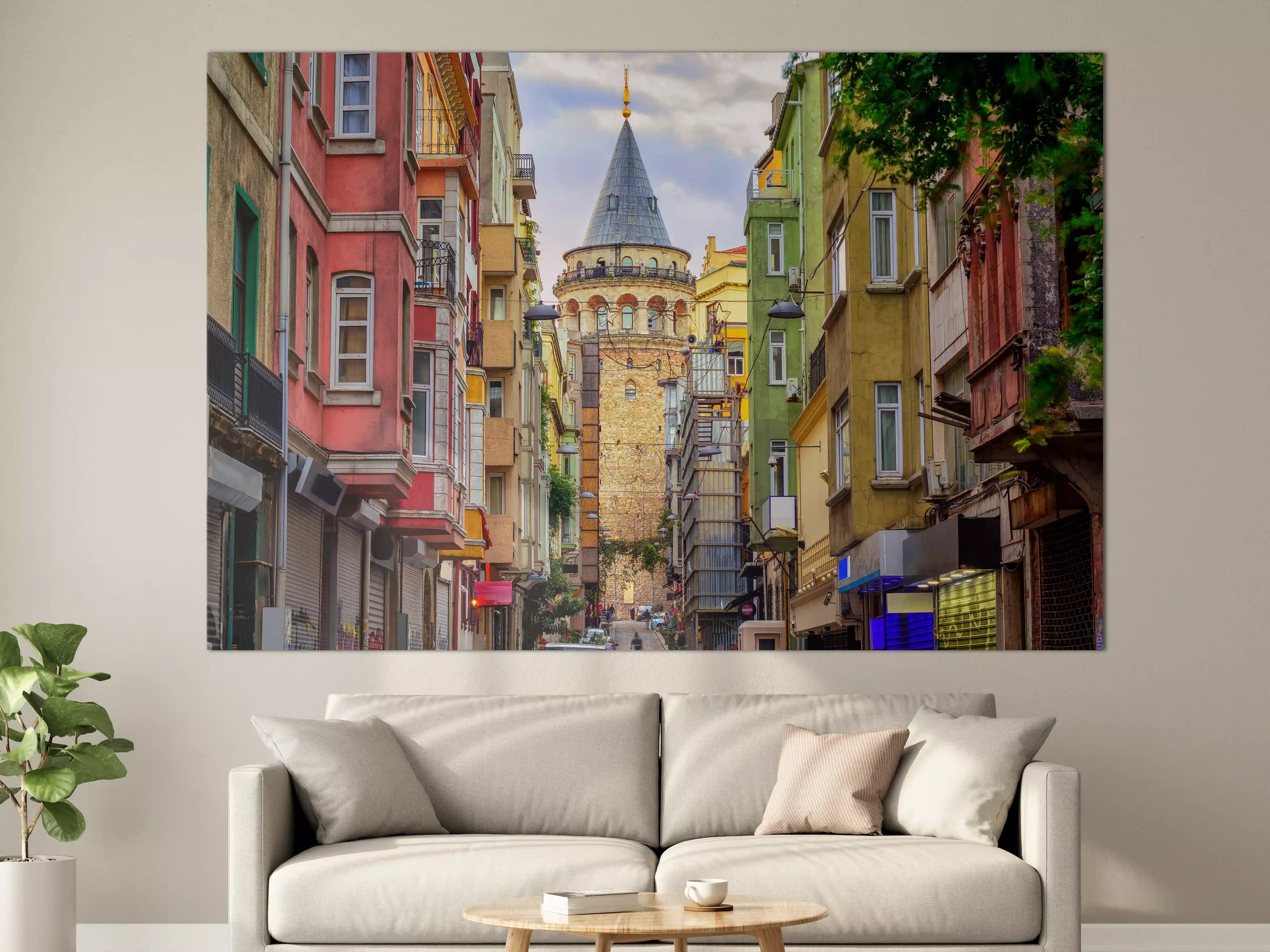 Große Wandbilder - Galata-Turm in der Altstadt von Istanbul