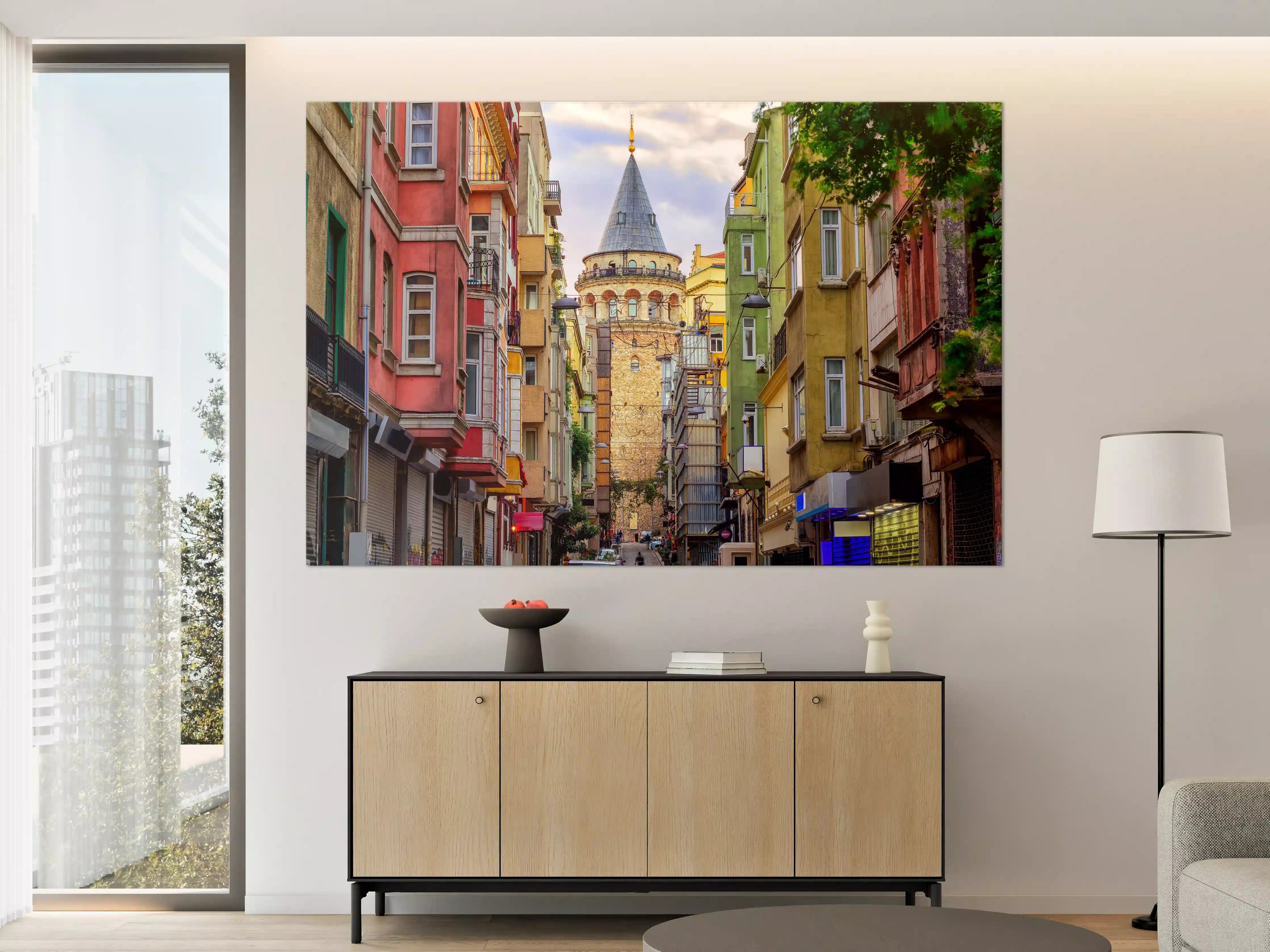 Große Wandbilder - Galata-Turm in der Altstadt von Istanbul