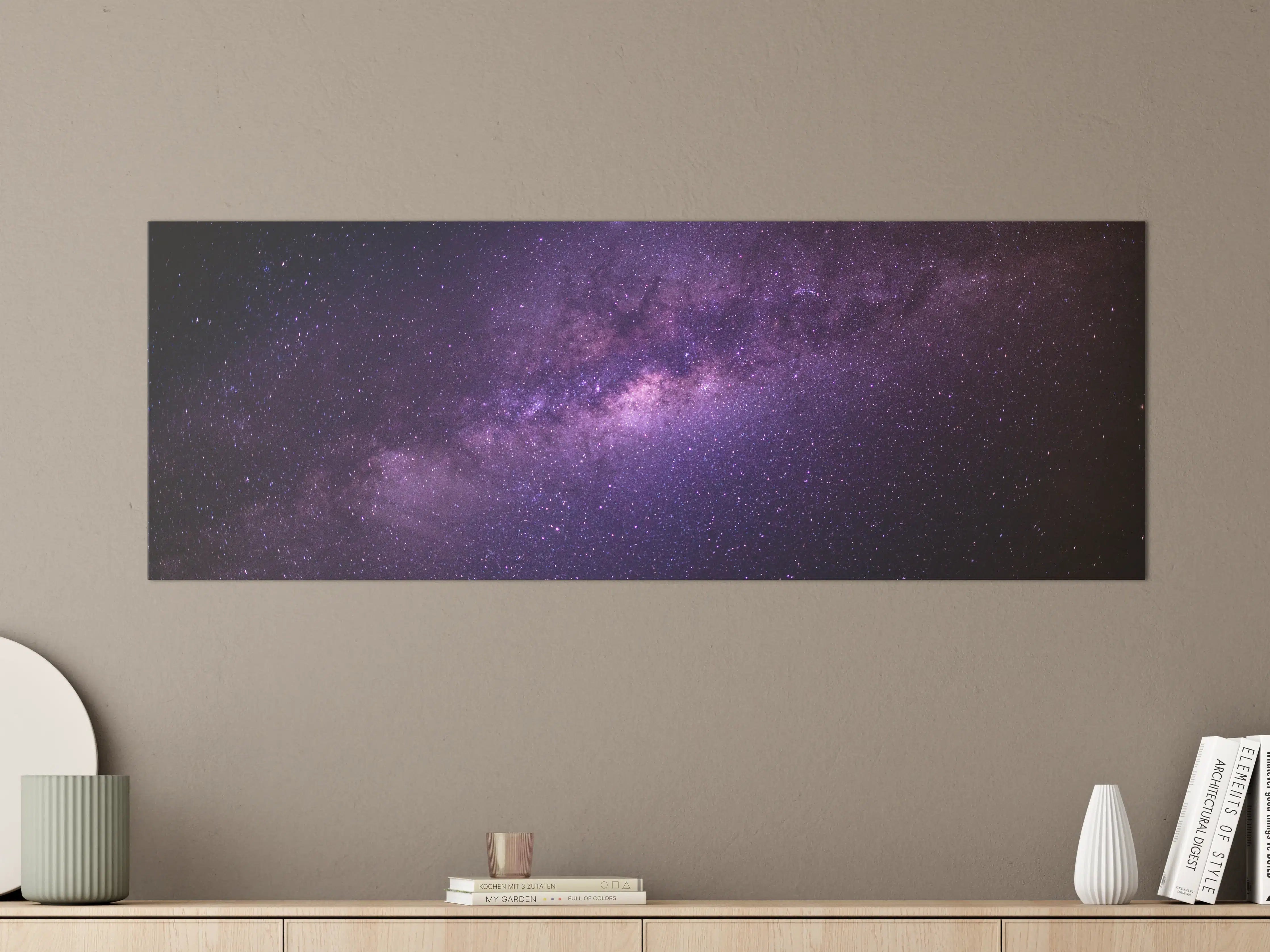 Große Wandbilder - Galaxie unter Sternenhimmel