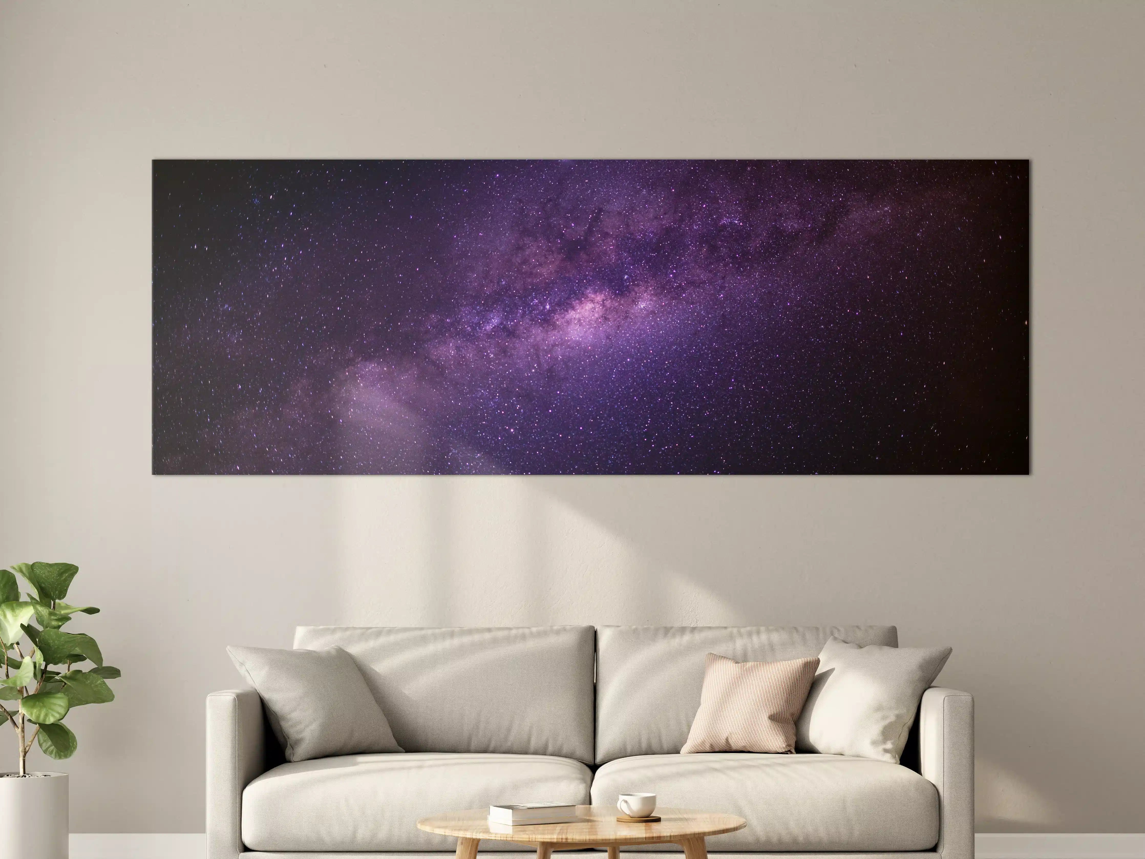 Große Wandbilder - Galaxie unter Sternenhimmel