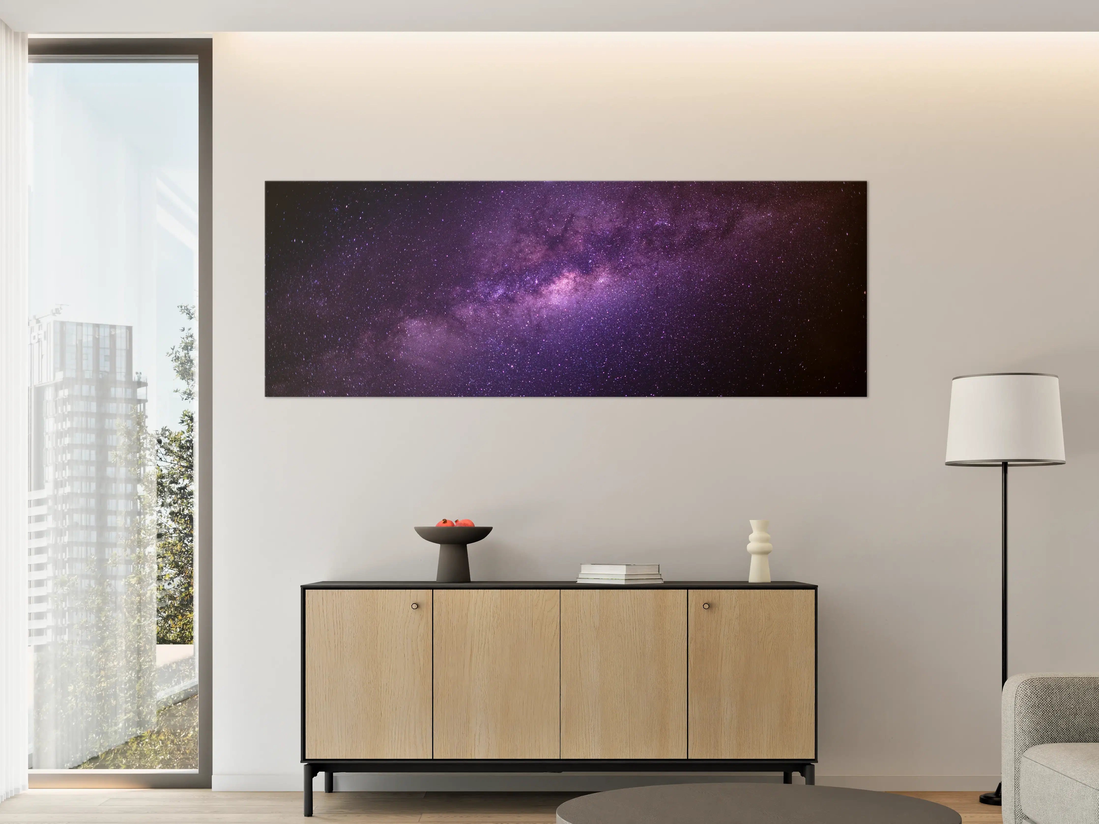 Große Wandbilder - Galaxie unter Sternenhimmel