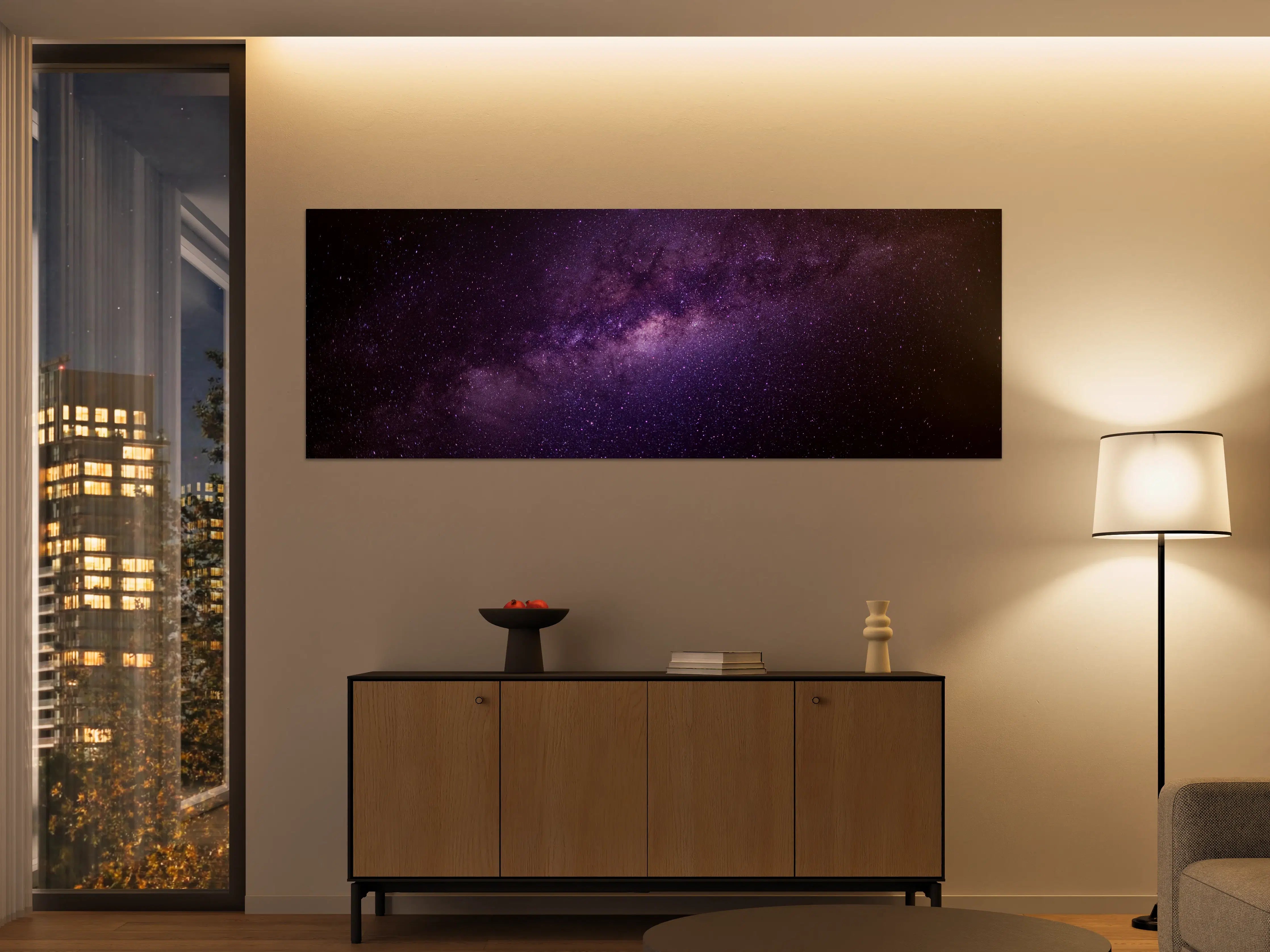 Große Wandbilder - Galaxie unter Sternenhimmel
