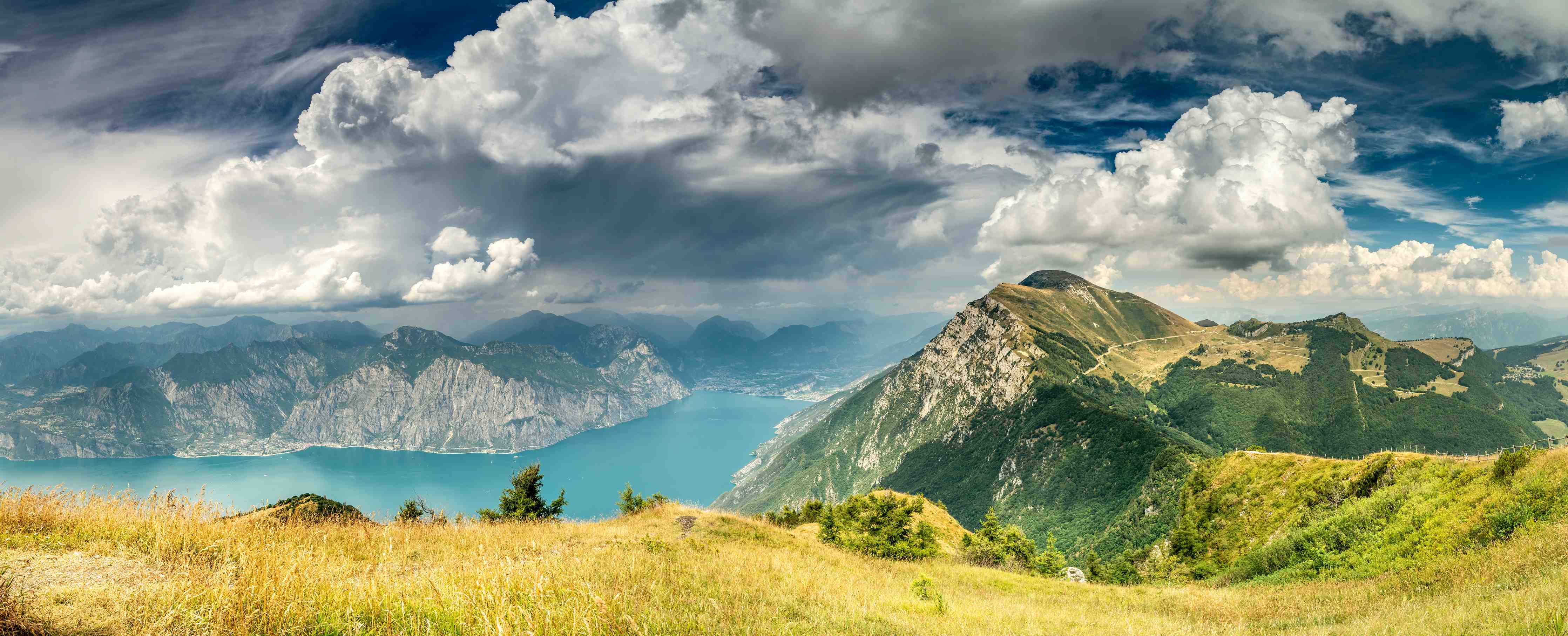 Große Wandbilder-Gardasee – Harmonie in Blau-Grün