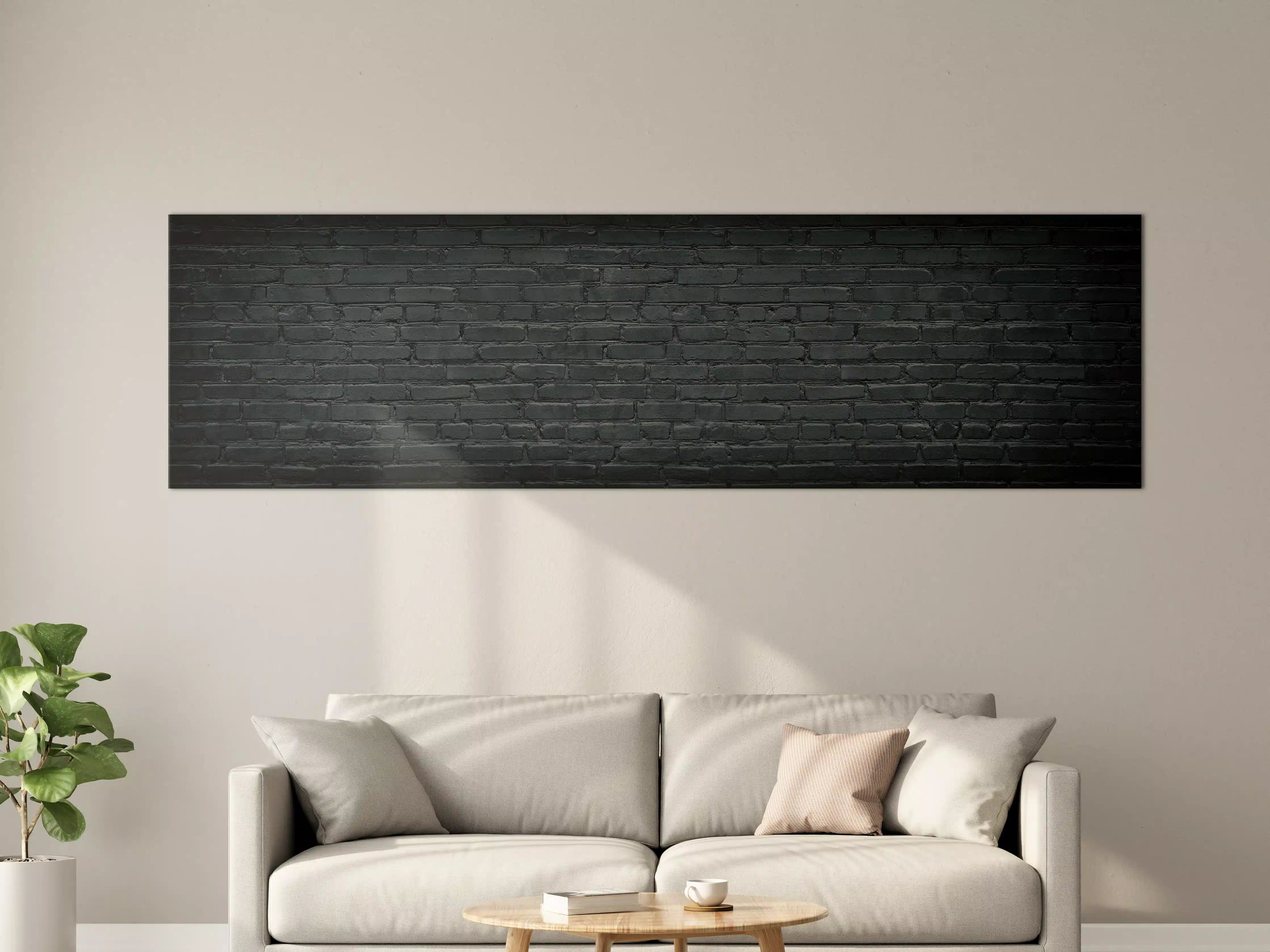 Große Wandbilder - Gealtertes dunkles Mauerwerk