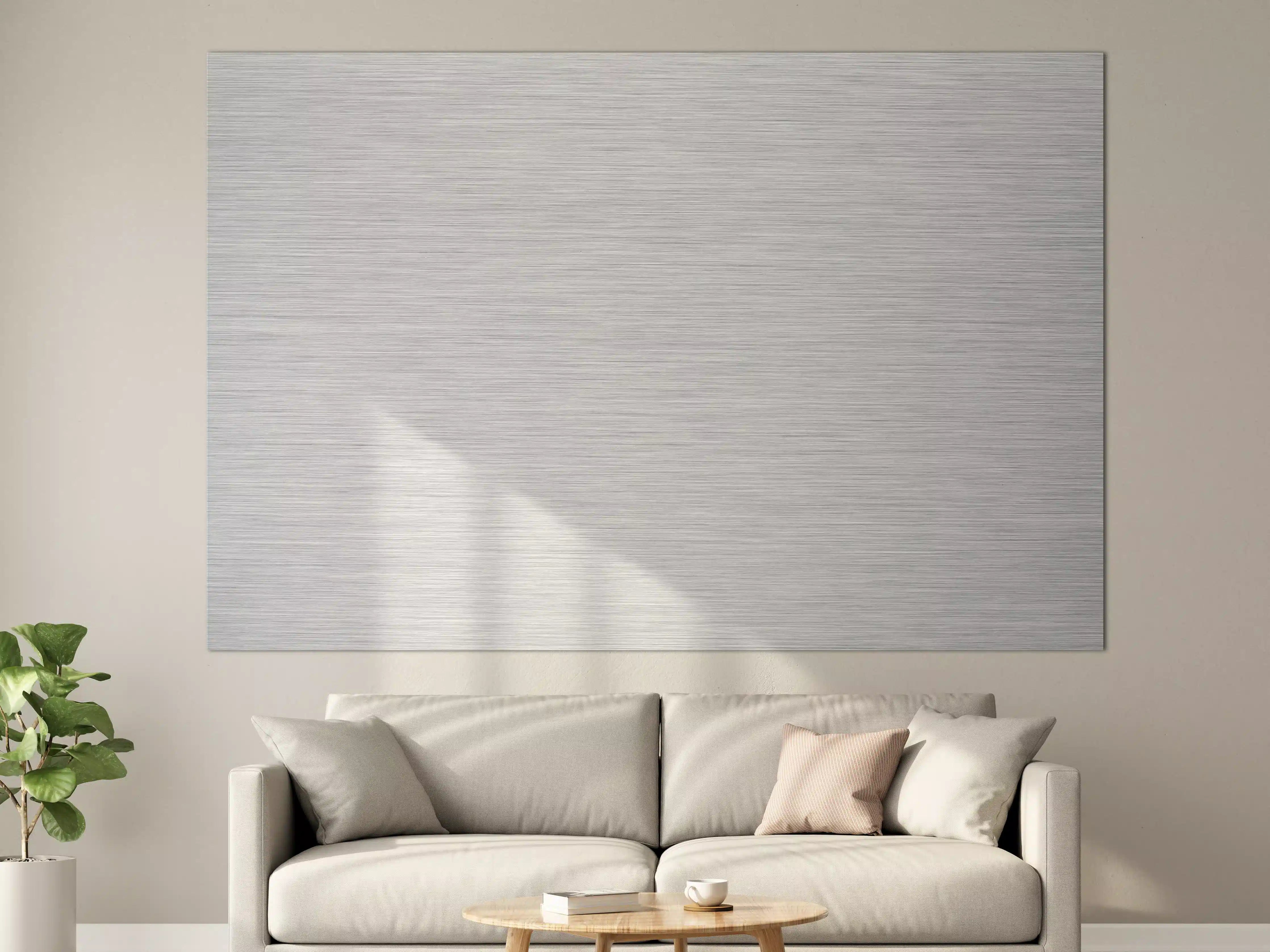 Große Wandbilder - Gebürstete Aluminium Textur